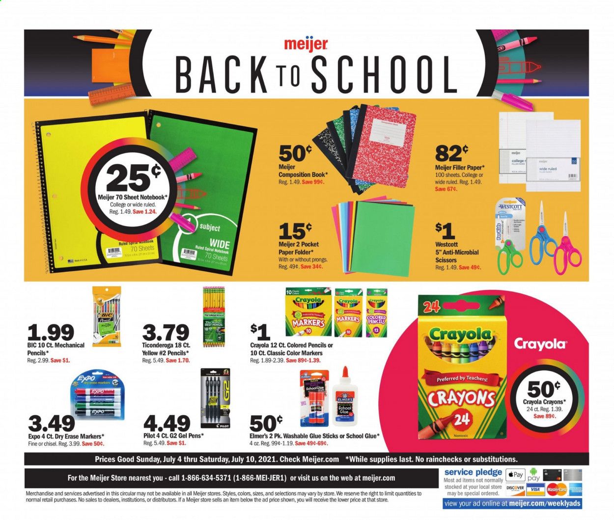 Meijer (IL, IN, KY, MI, OH, WI) Weekly Ad Flyer July 4 to July 10