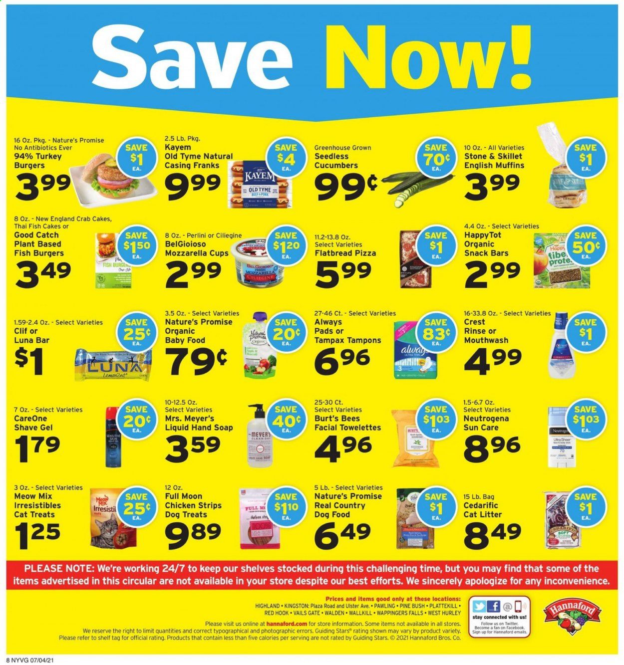 Hannaford (NY) Weekly Ad Flyer July 4 to July 10