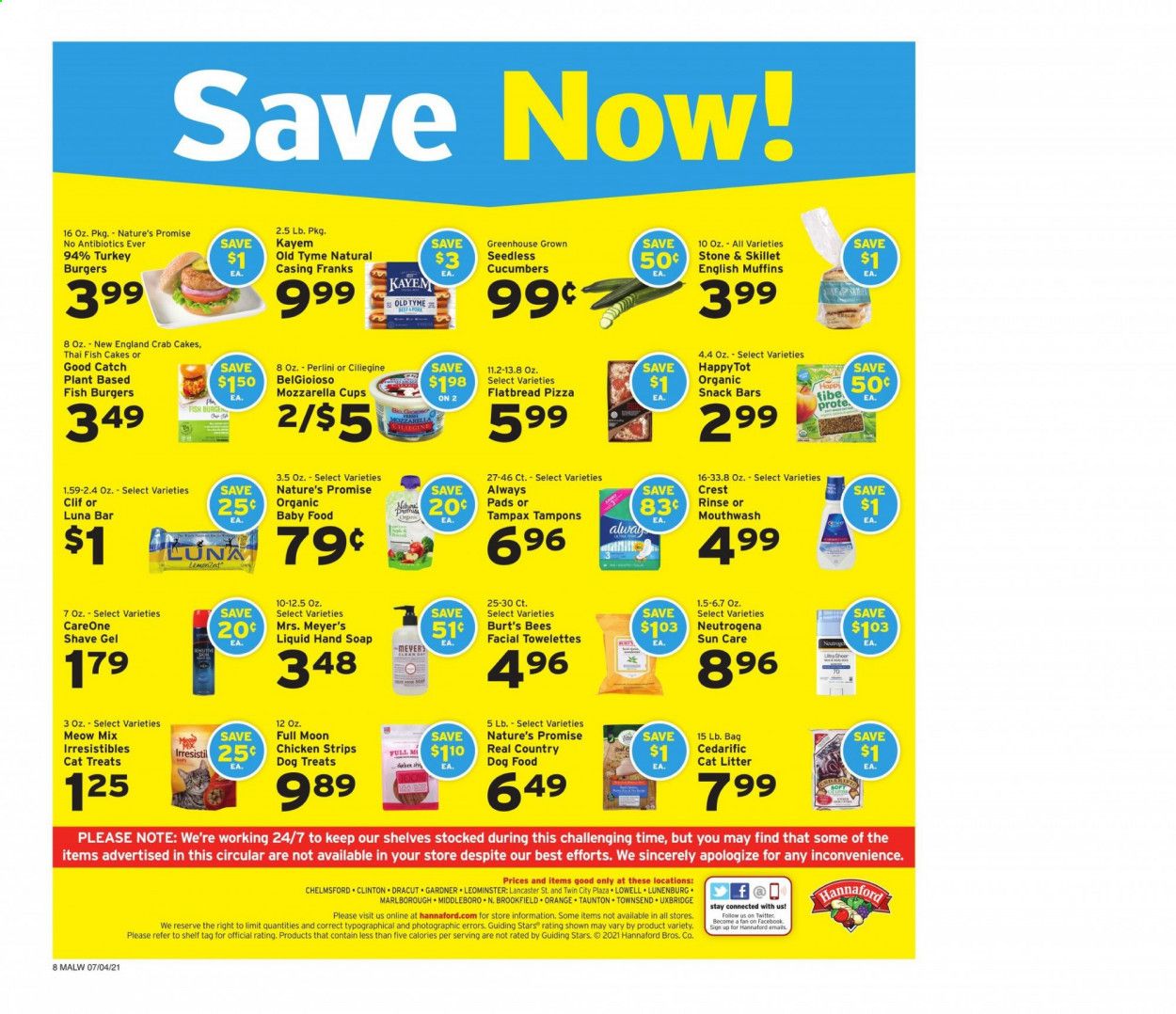 Hannaford (MA) Weekly Ad Flyer July 4 to July 10