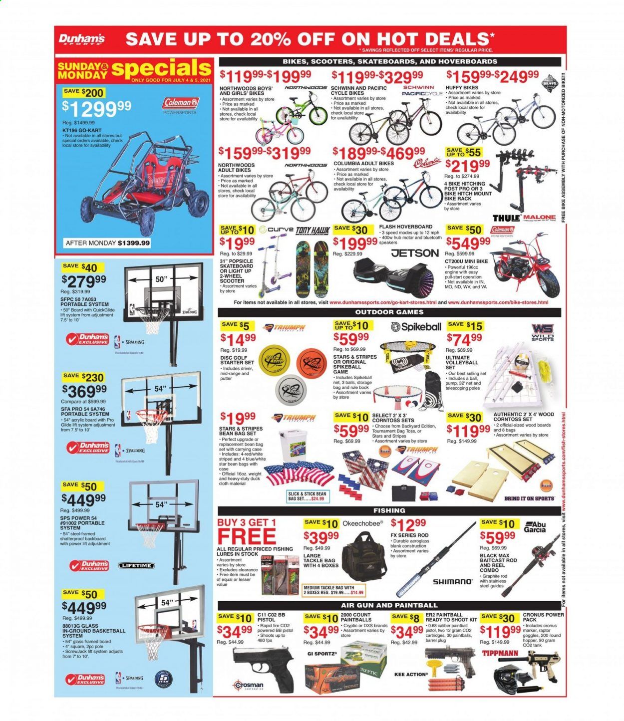 Dunham's Sports (IN, MN, NC, OH, PA, SD, TN, WV) Weekly Ad Flyer July 3 to July 8
