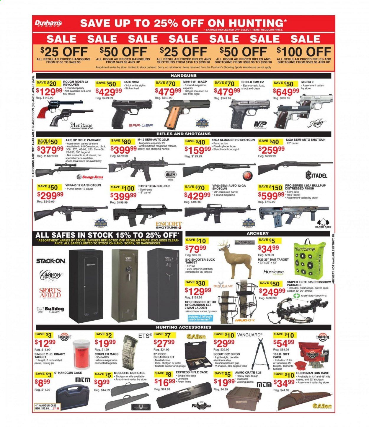 Dunham's Sports (IN, MN, NC, OH, PA, SD, TN, WV) Weekly Ad Flyer July 3 to July 8