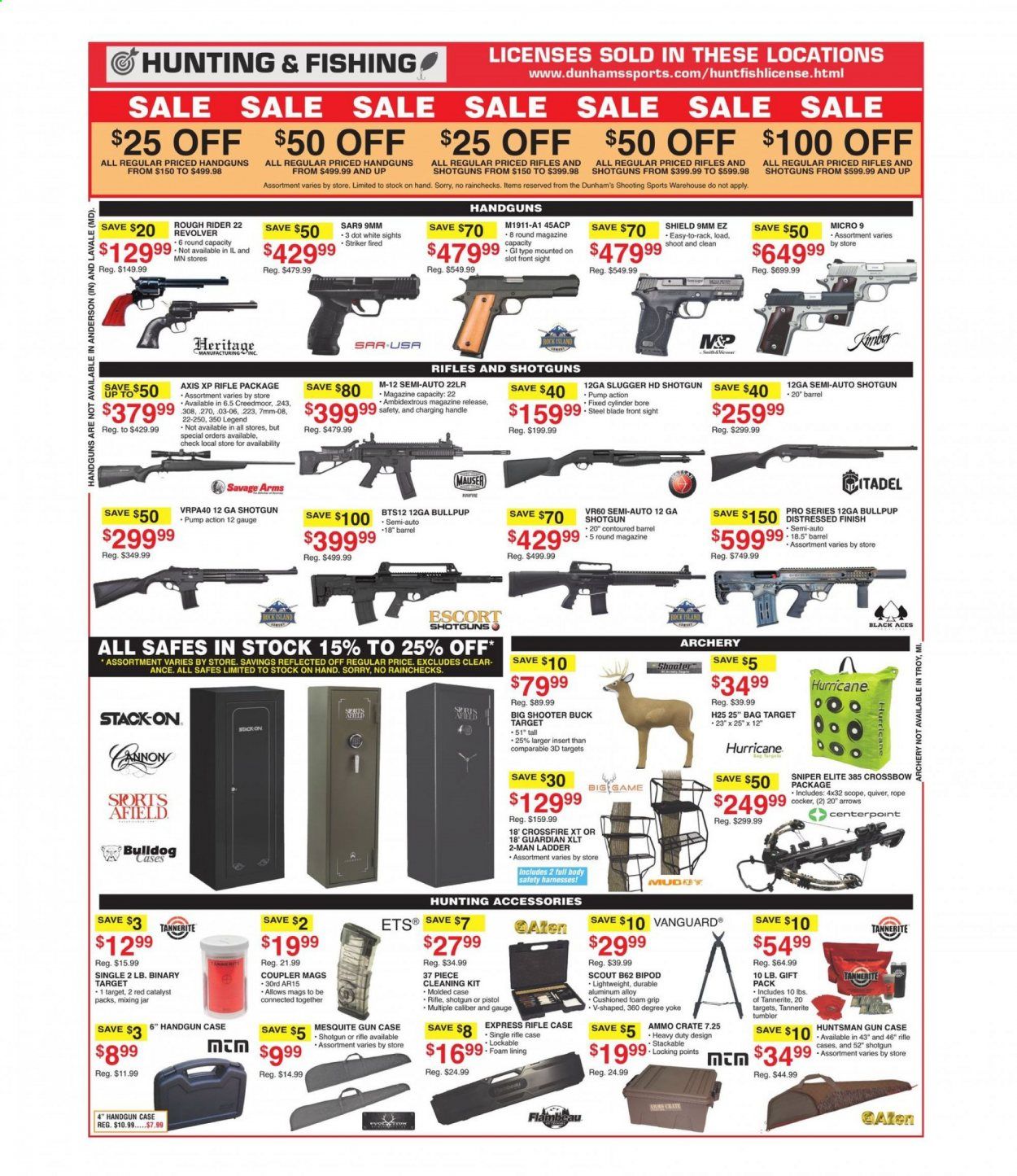Dunham's Sports (MI, PA, WI) Weekly Ad Flyer July 3 to July 8