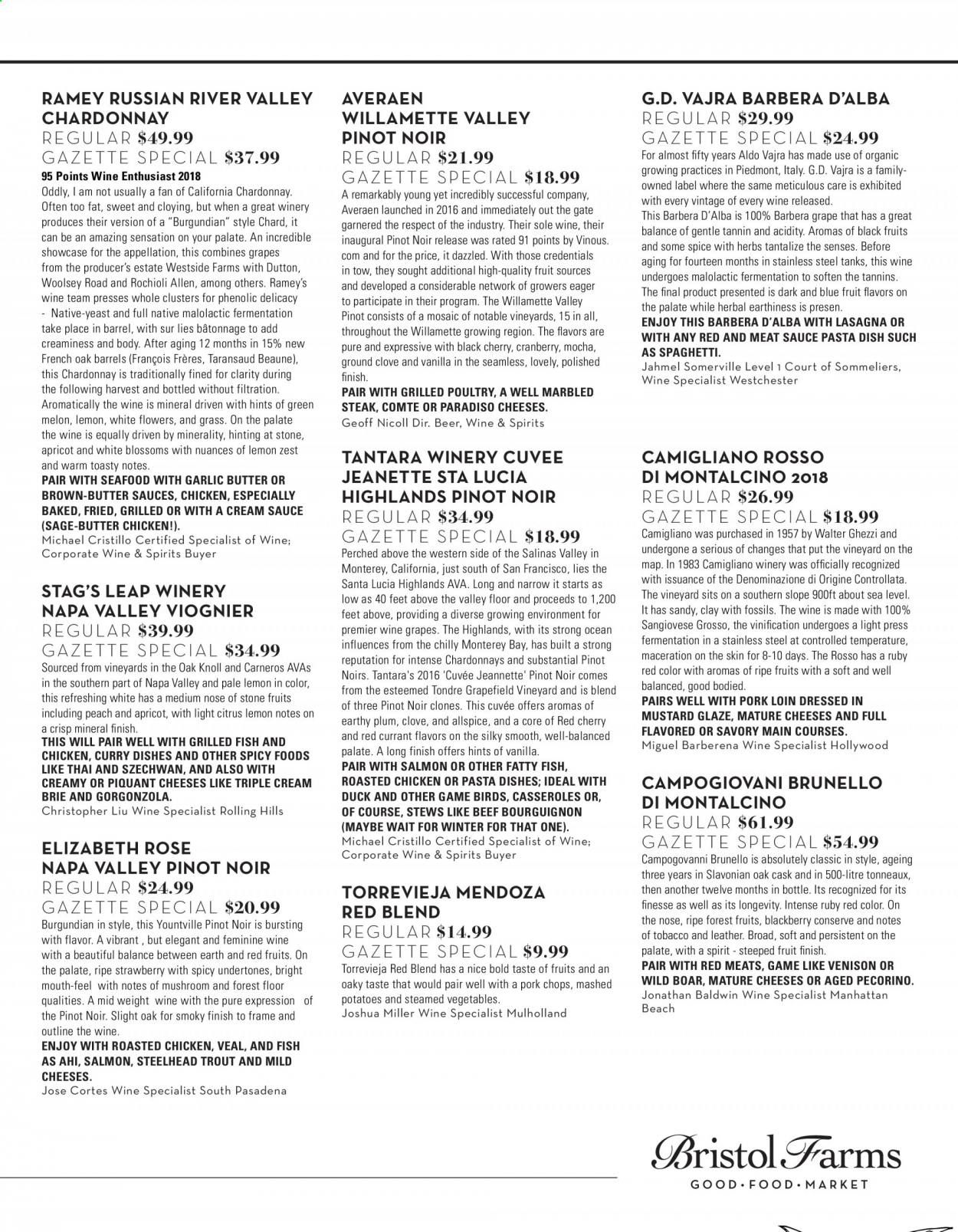 Bristol Farms (CA) Weekly Ad Flyer July 1 to July 31