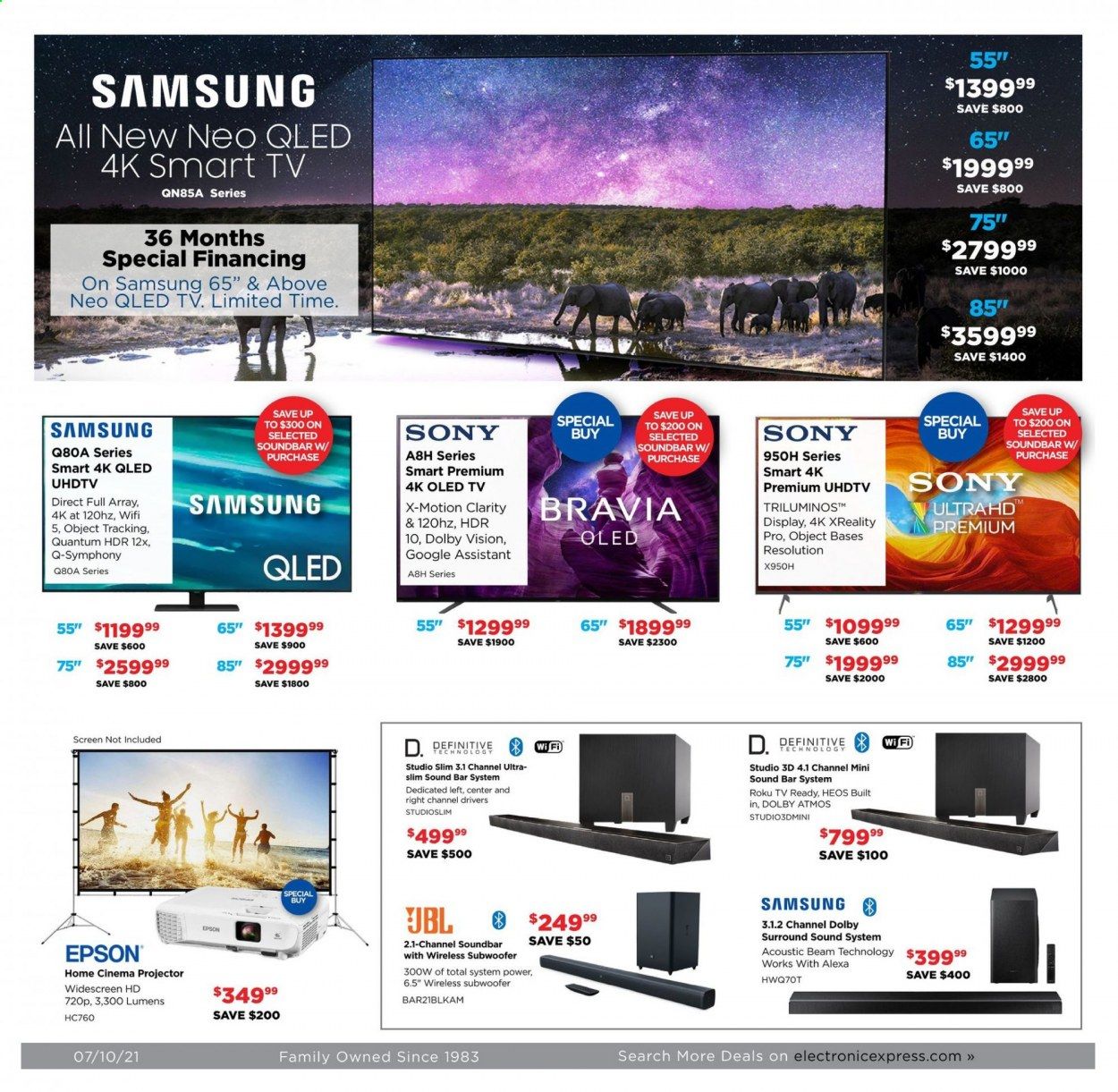 Electronic Express (AL, TN) Weekly Ad Flyer July 4 to July 10