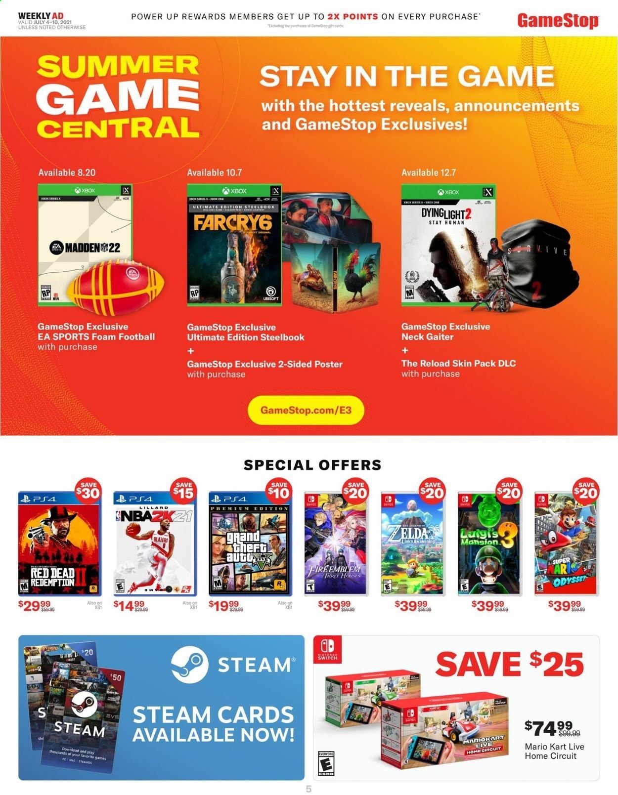 GameStop Weekly Ad Flyer July 4 to July 10