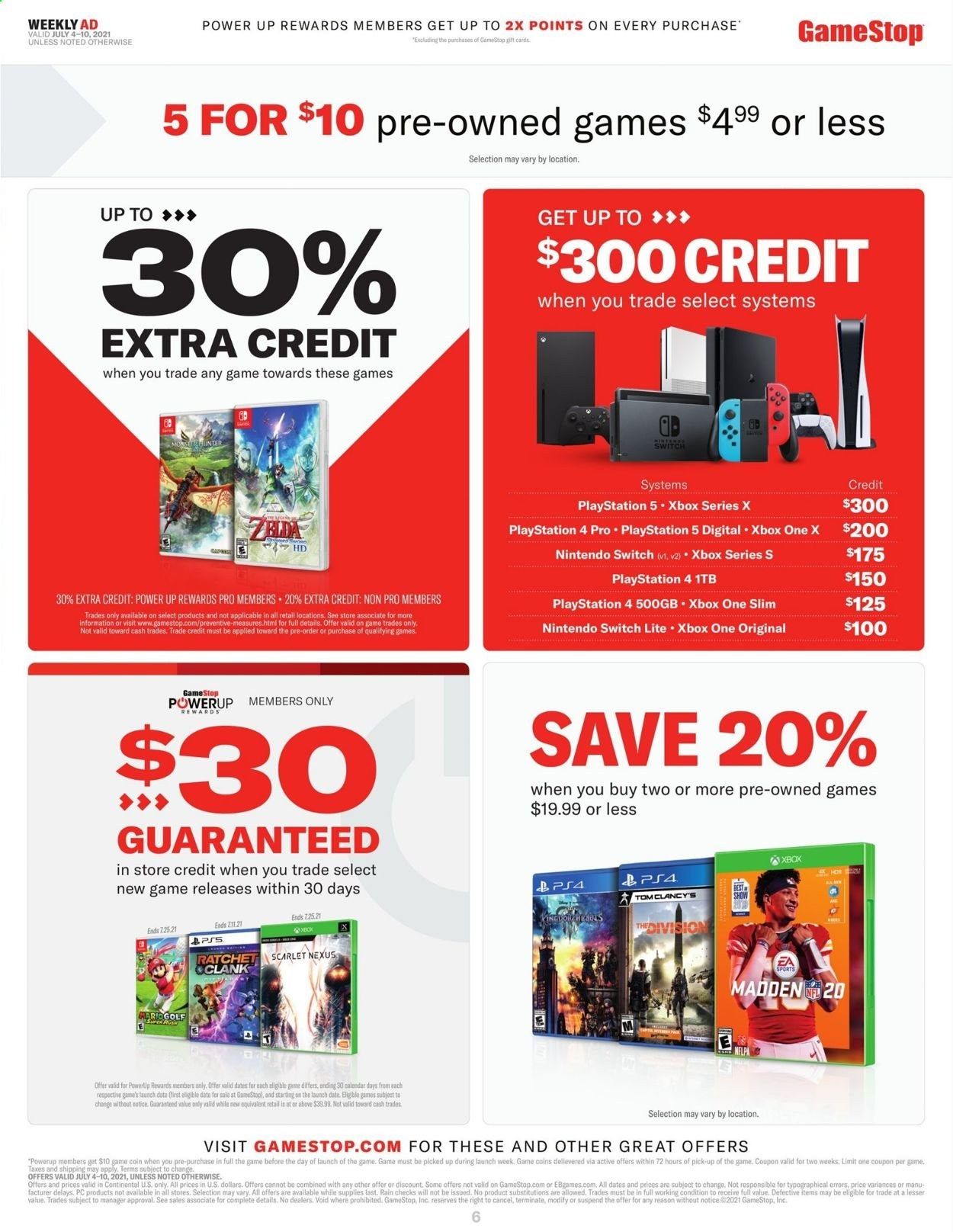 GameStop Weekly Ad Flyer July 4 to July 10