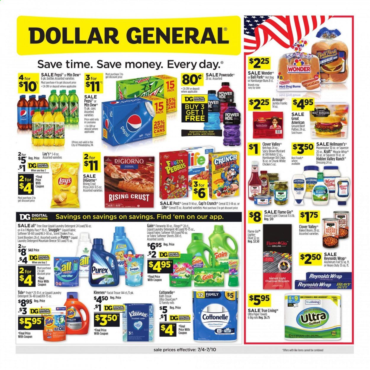 Dollar General (LA) Weekly Ad Flyer July 4 to July 10