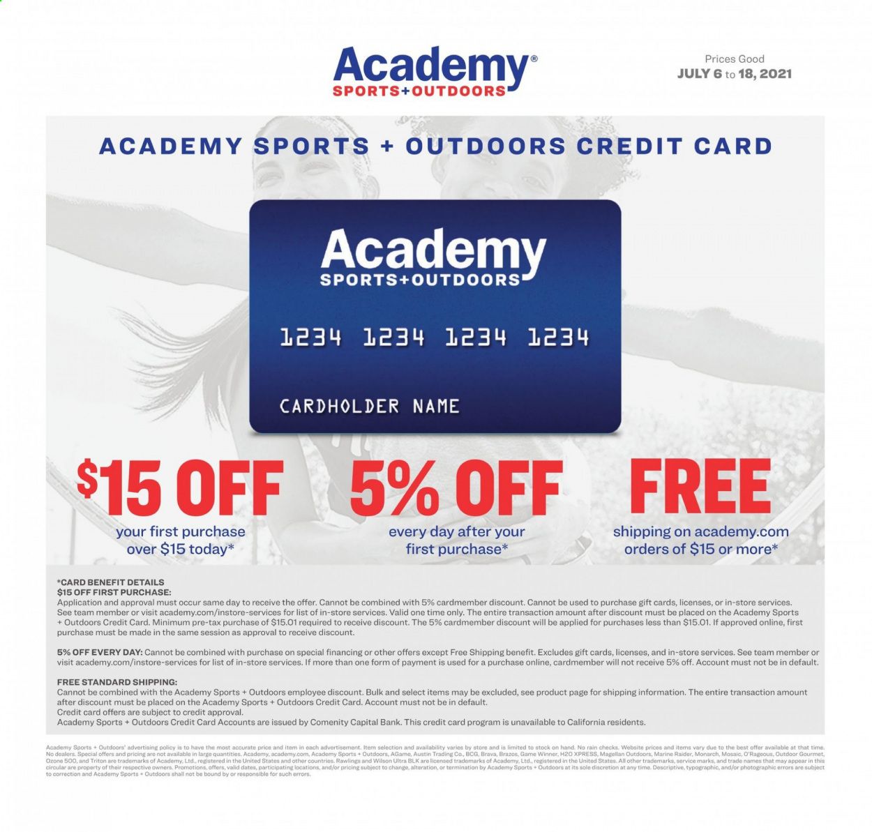 Academy Sports (AL, AR, GA, LA, MO, NC, SC, TN, TX) Weekly Ad Flyer July 6 to July 18