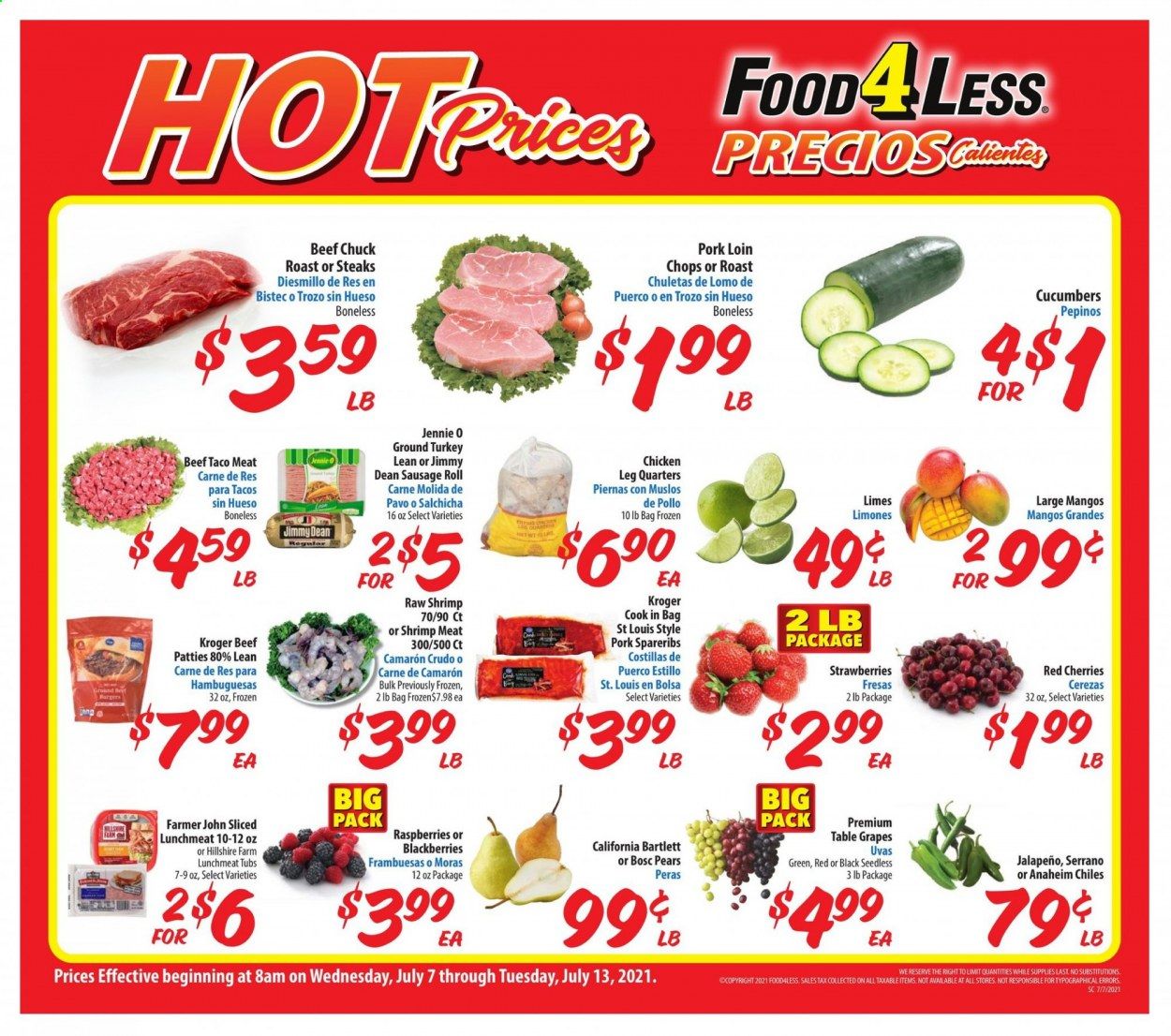 Food 4 Less (CA) Weekly Ad Flyer July 7 to July 13