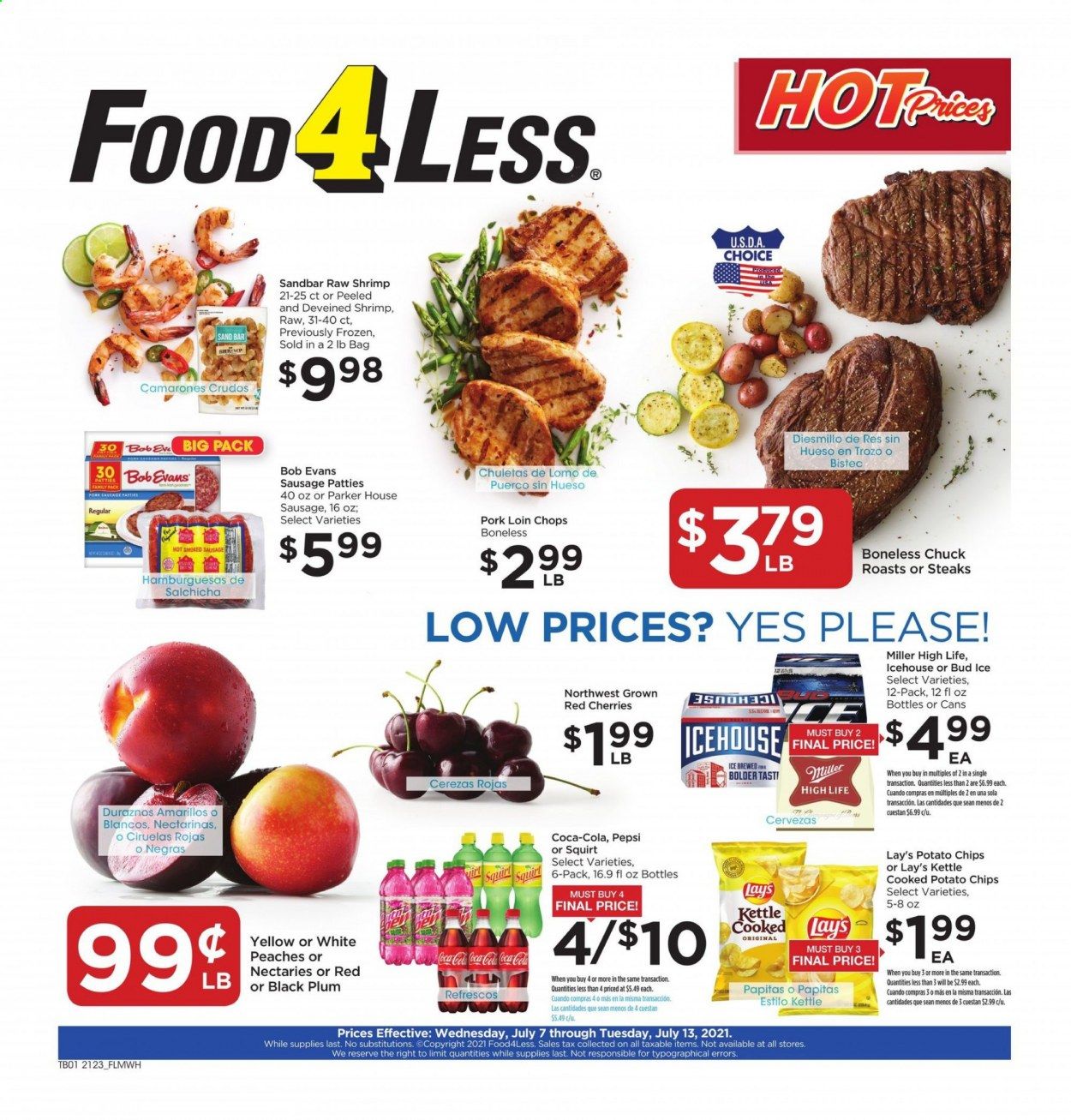 Food 4 Less (IL) Weekly Ad Flyer July 7 to July 13