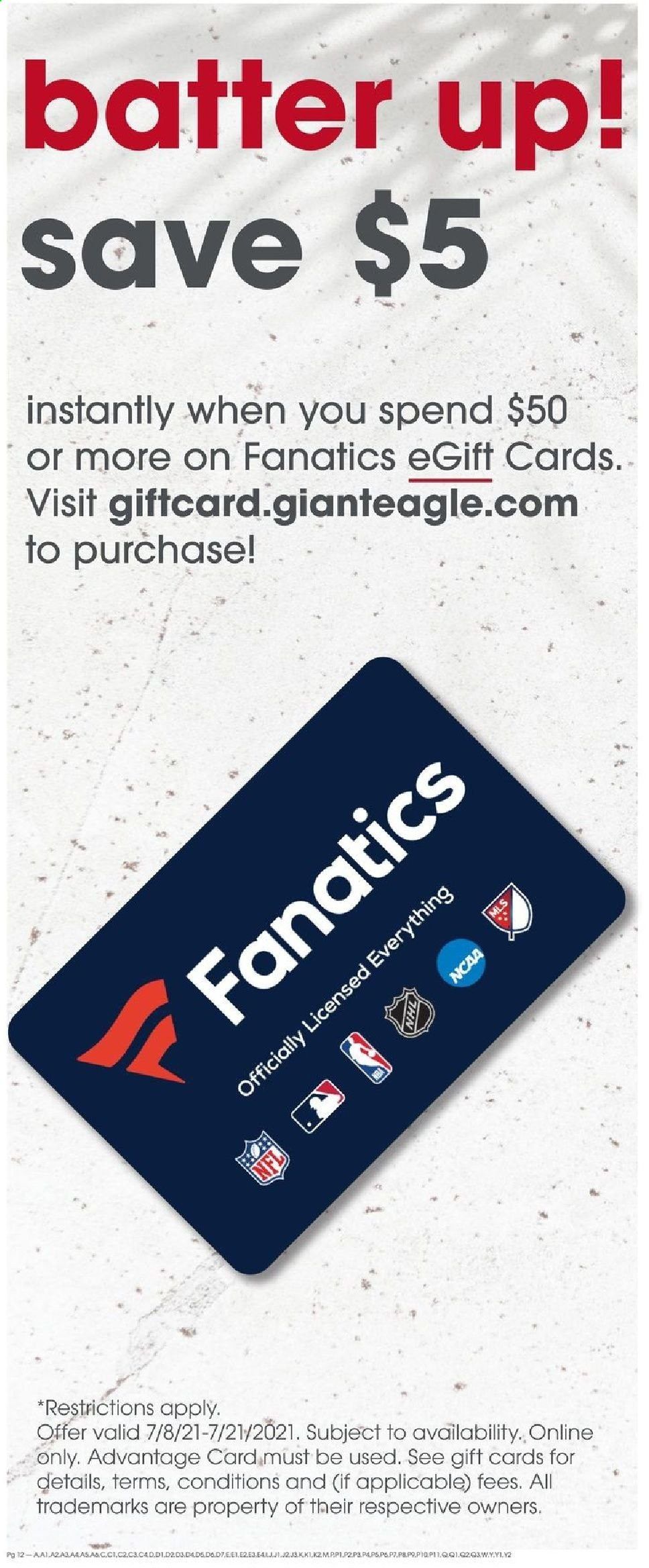 Giant Eagle (OH, PA) Weekly Ad Flyer July 8 to July 14