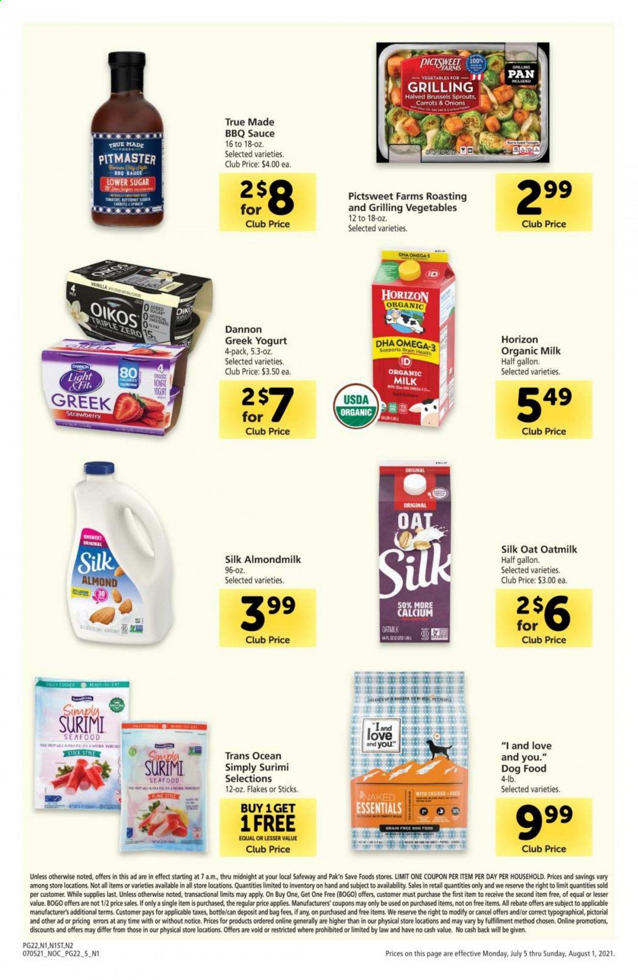 Safeway (AZ, CA, CO, HI, MD, NE, OR, VA, WA) Weekly Ad Flyer July 5 to August 1
