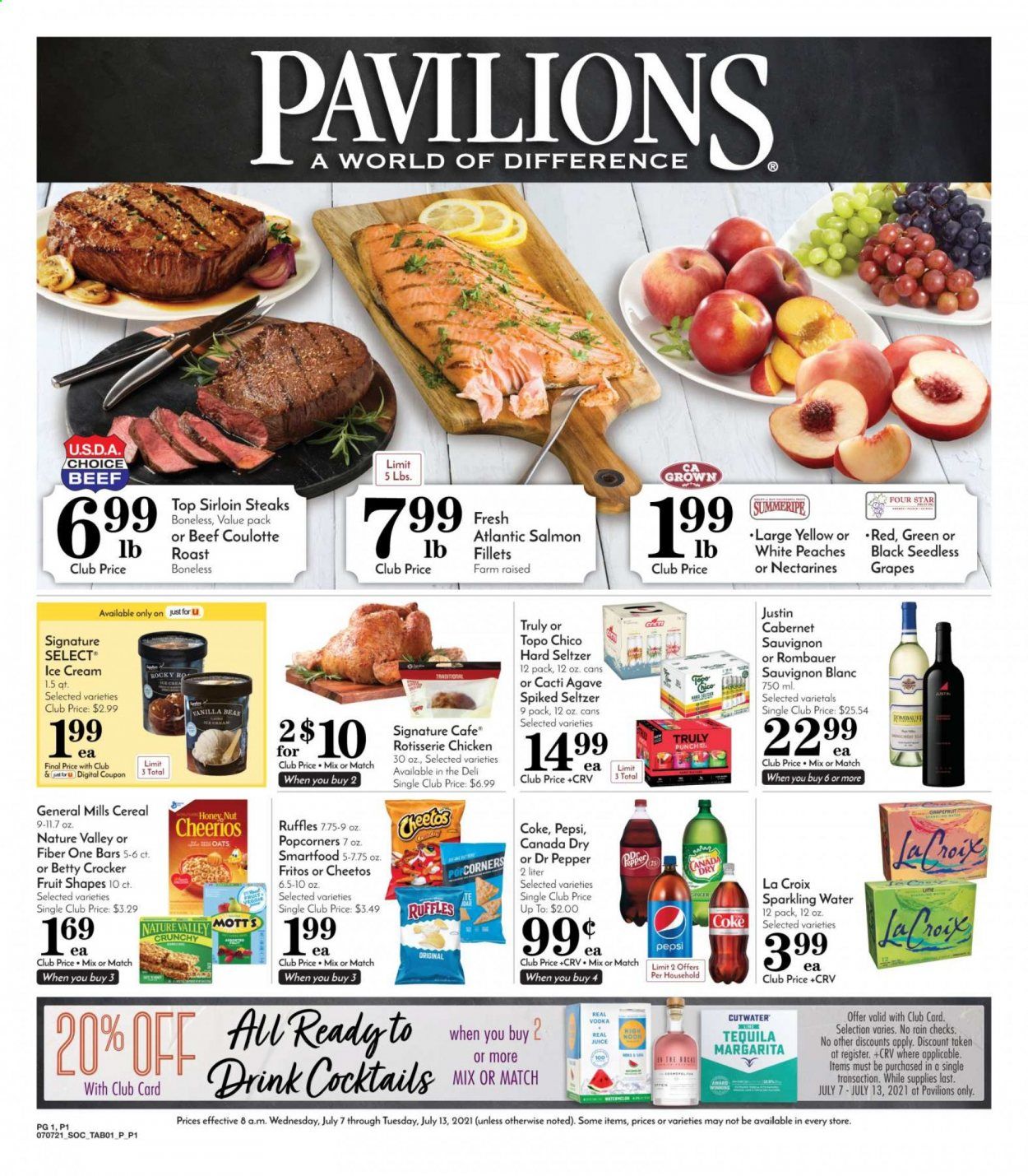 Pavilions (CA) Weekly Ad Flyer July 7 to July 13