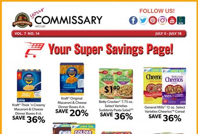 Commissary Weekly Ad Flyer July 5 to July 18