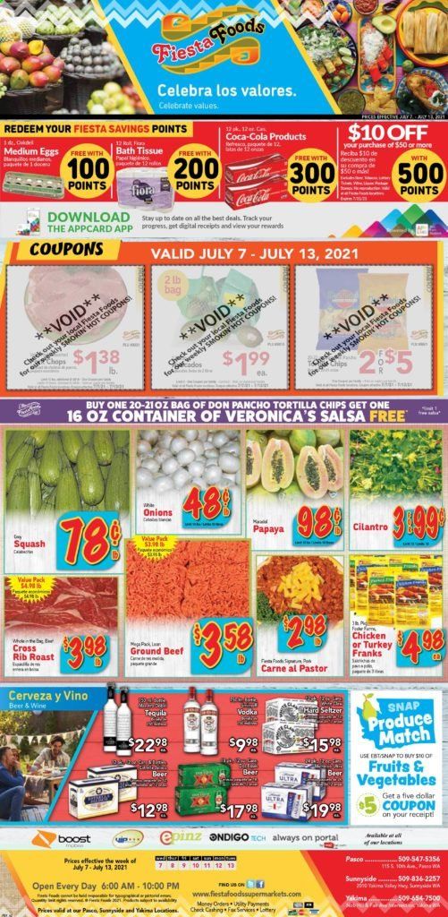 Fiesta Foods SuperMarkets (WA) Weekly Ad Flyer July 7 to July 13