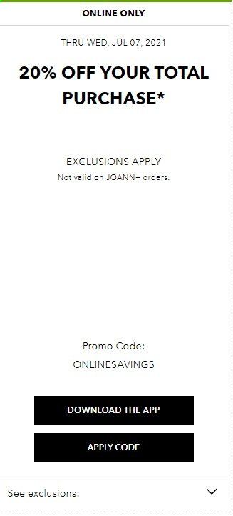 JOANN Weekly Ad Flyer July 7 to July 7
