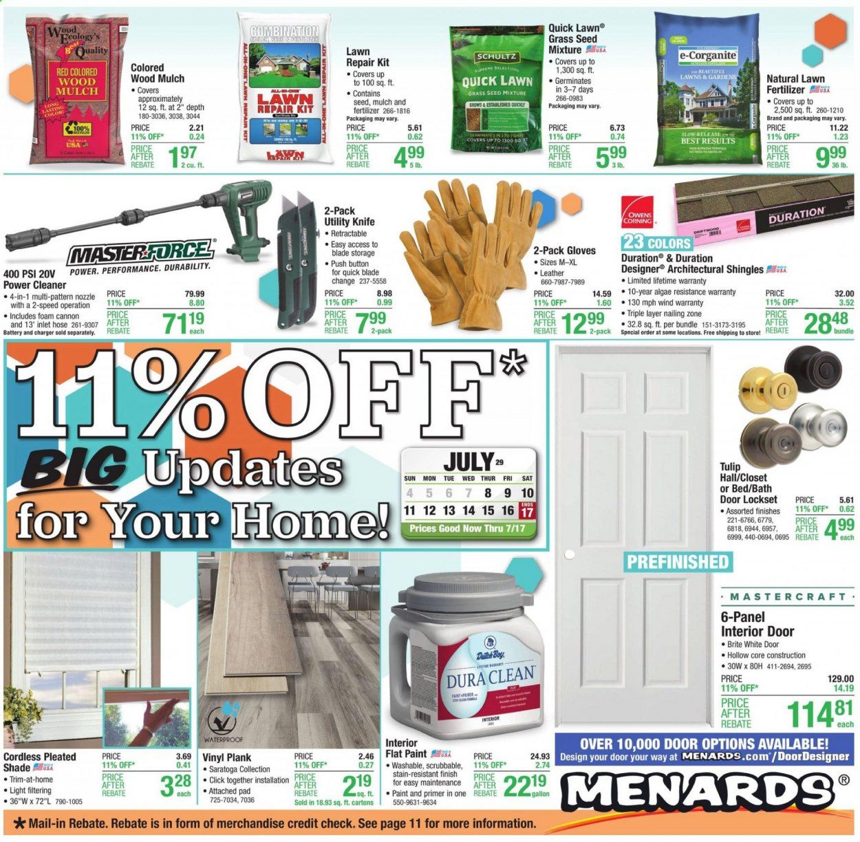 Menards Weekly Ad Flyer July 7 to July 17