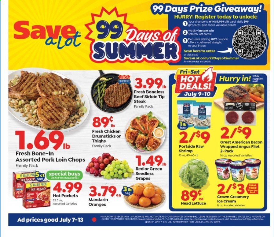 Save a Lot Weekly Ad Flyer July 7 to July 13