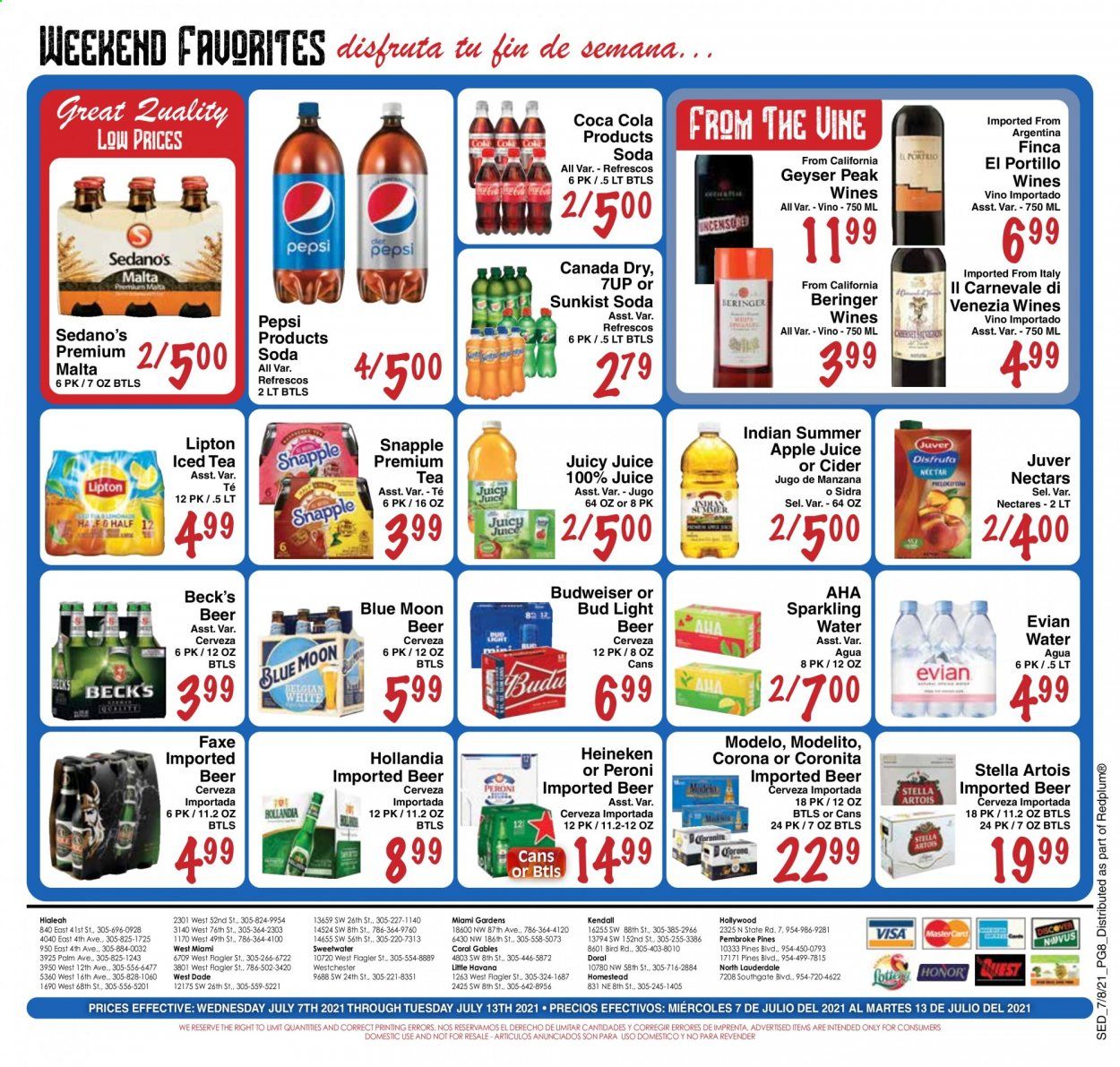 Sedano's (FL) Weekly Ad Flyer July 7 to July 13