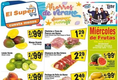 El Super (CA, NM, NV, TX) Weekly Ad Flyer July 7 to July 13