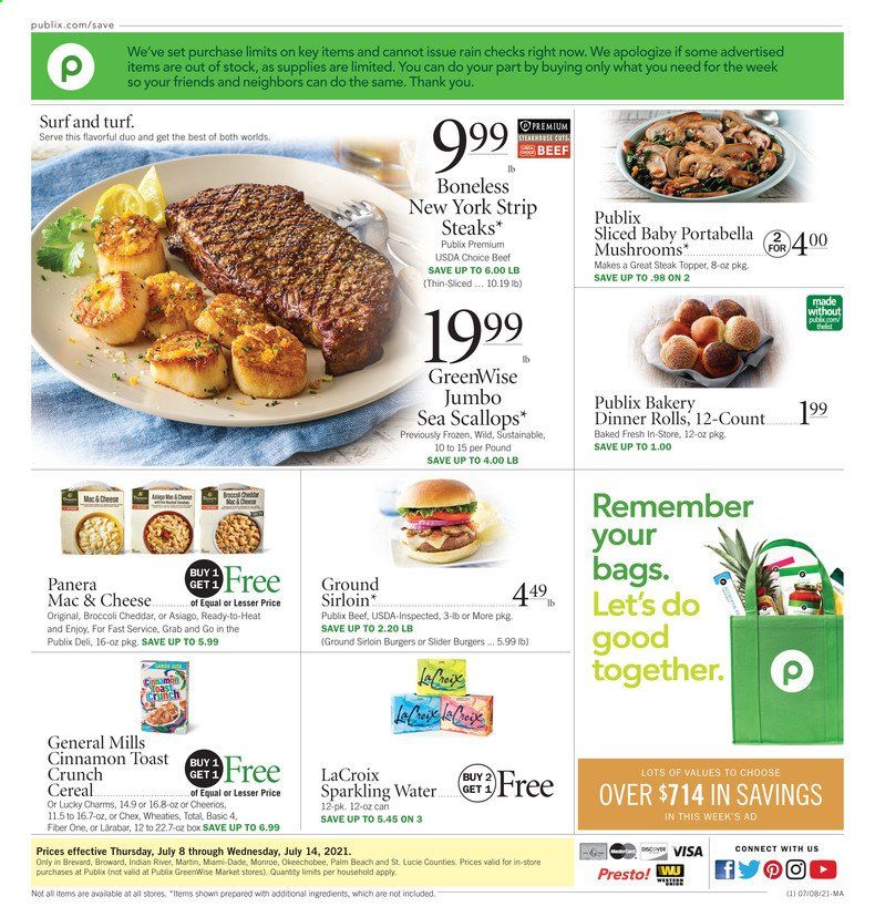 Publix (AL, FL, GA, NC, SC, TN) Weekly Ad Flyer July 8 to July 14