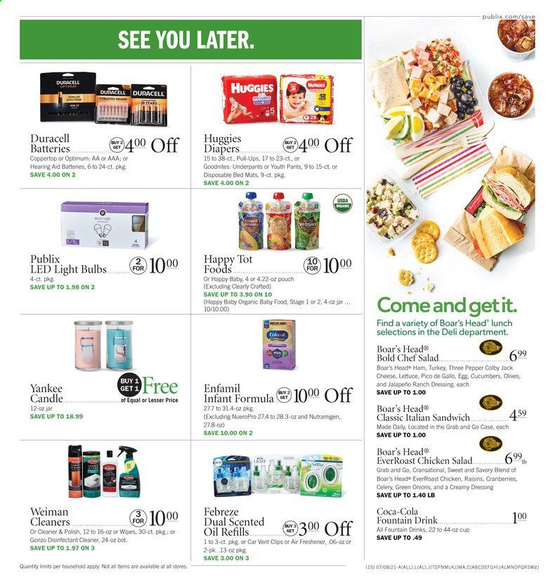 Publix (AL, FL, GA, NC, SC, TN) Weekly Ad Flyer July 8 to July 14