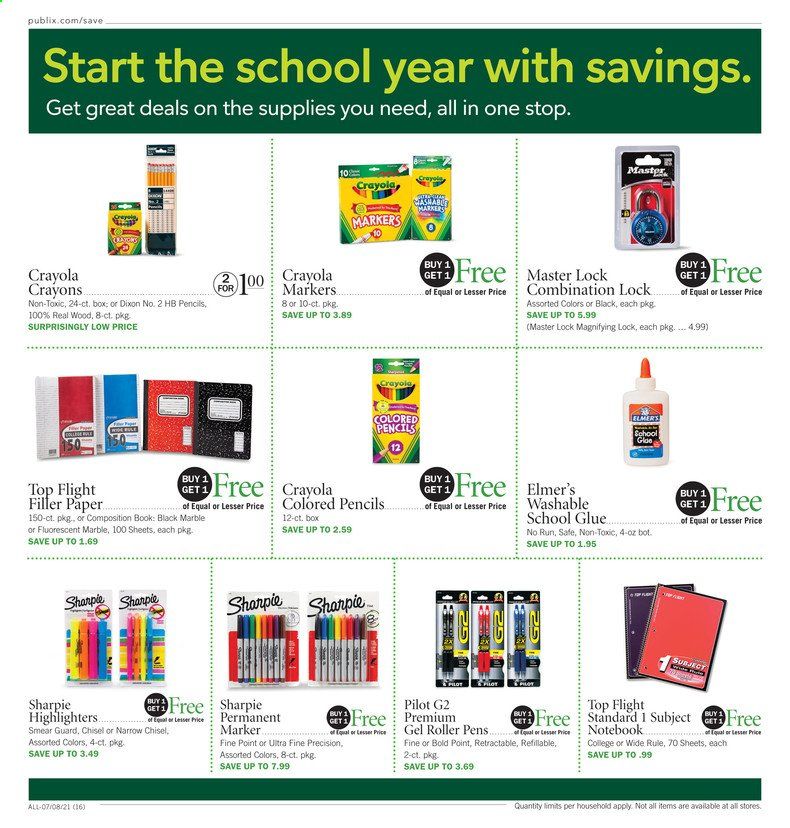 Publix (AL, FL, GA, NC, SC, TN) Weekly Ad Flyer July 8 to July 14