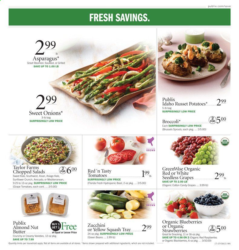 Publix (AL, FL, GA, NC, SC, TN) Weekly Ad Flyer July 8 to July 14