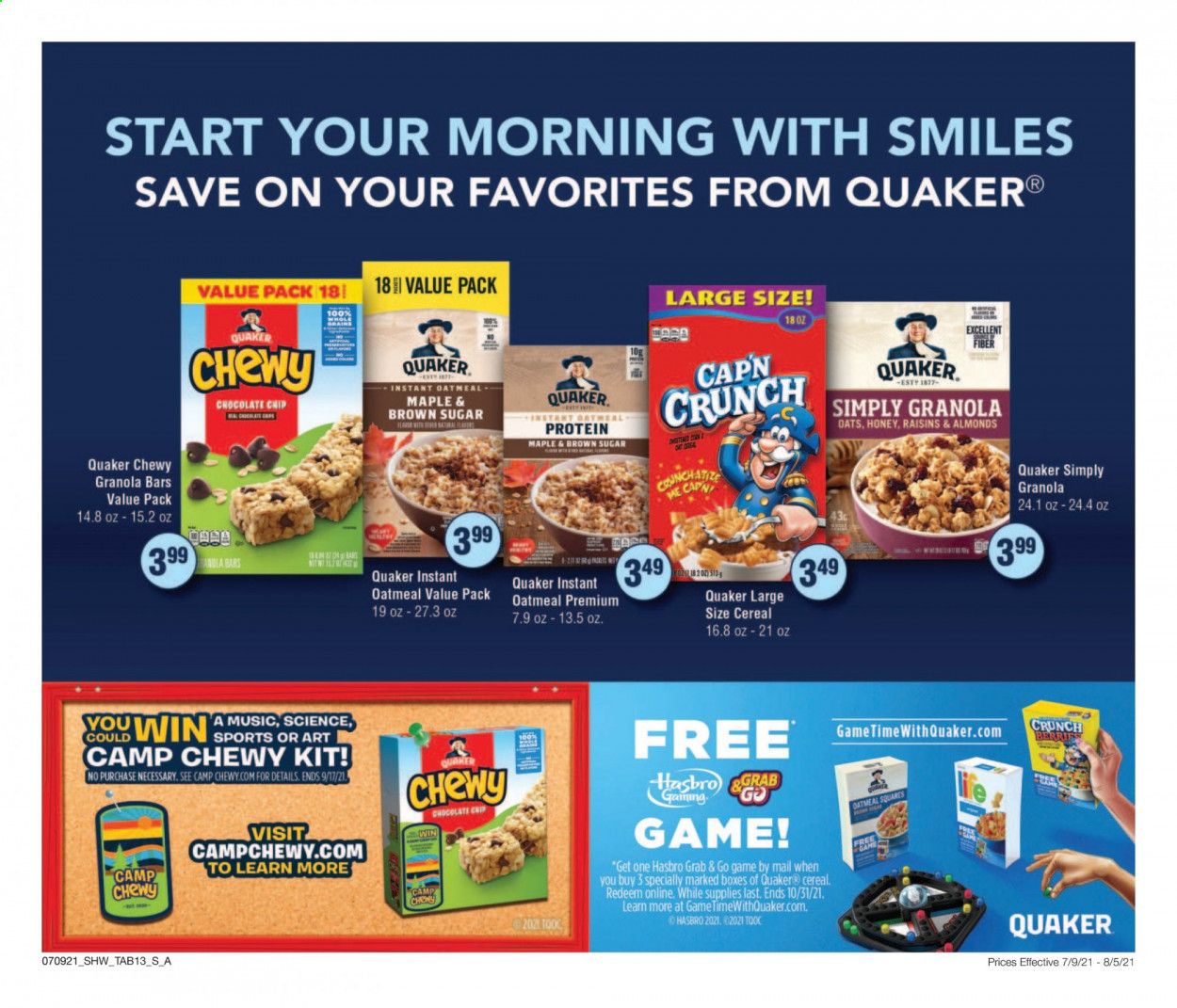Shaw’s (MA, ME, NH, RI, VT) Weekly Ad Flyer July 9 to August 5