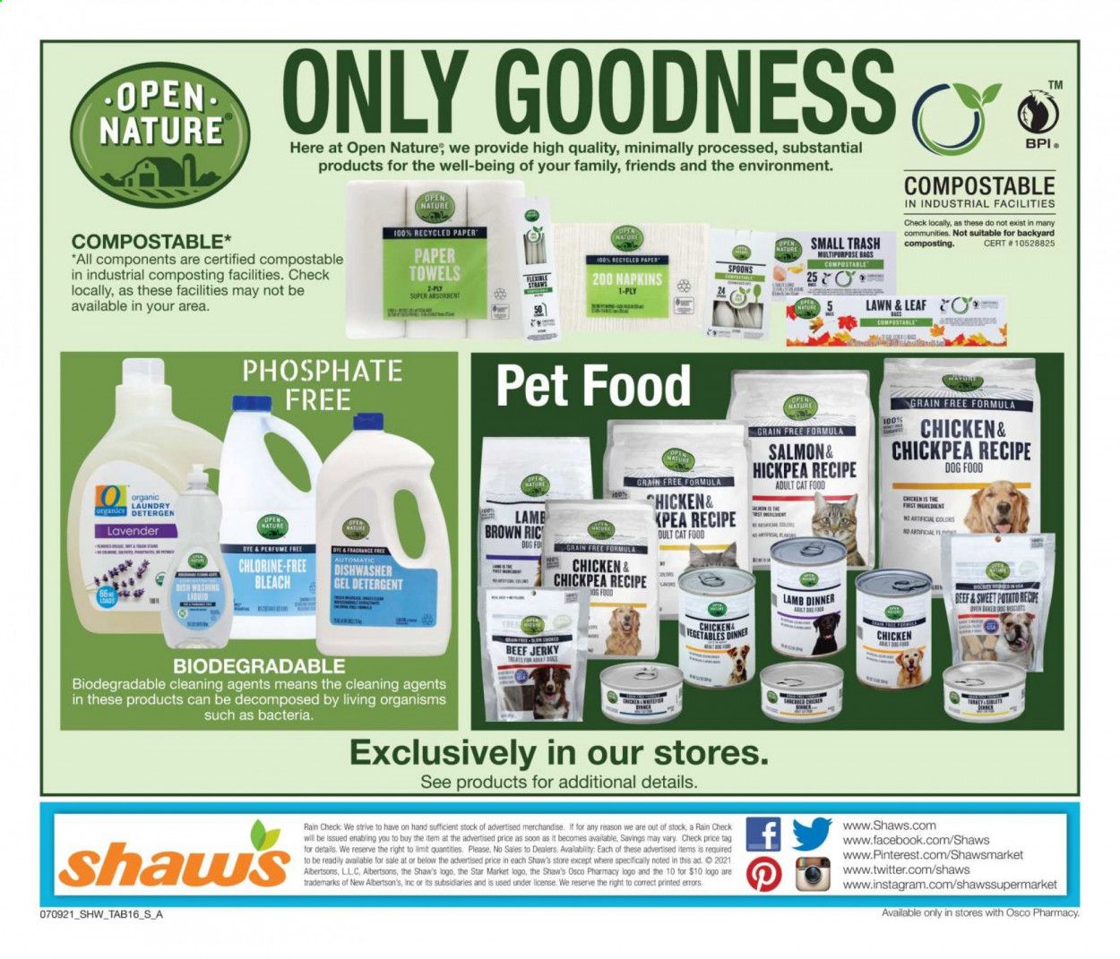 Shaw’s (MA, ME, NH, RI, VT) Weekly Ad Flyer July 9 to August 5