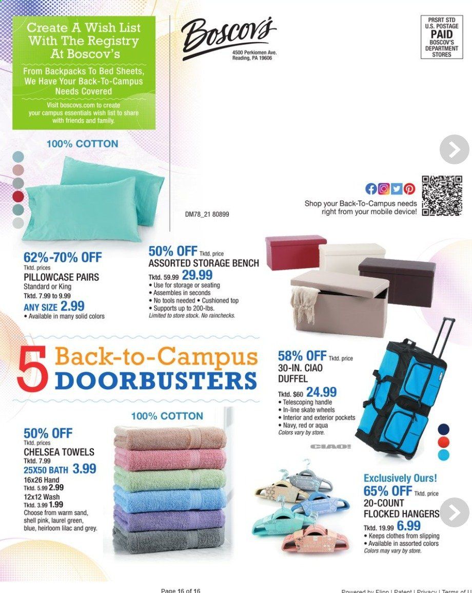 Boscov's (CT, DE, MD, NJ, NY, PA) Weekly Ad Flyer July 8 to July 21