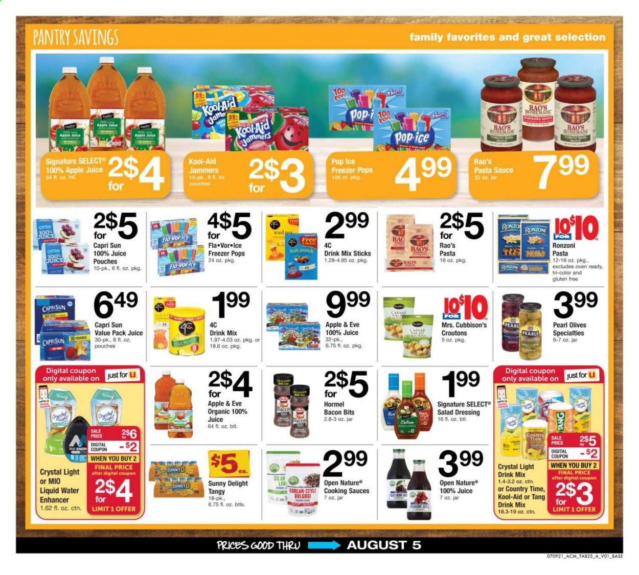 ACME (DE, NJ, NY, PA) Weekly Ad Flyer July 9 to August 5