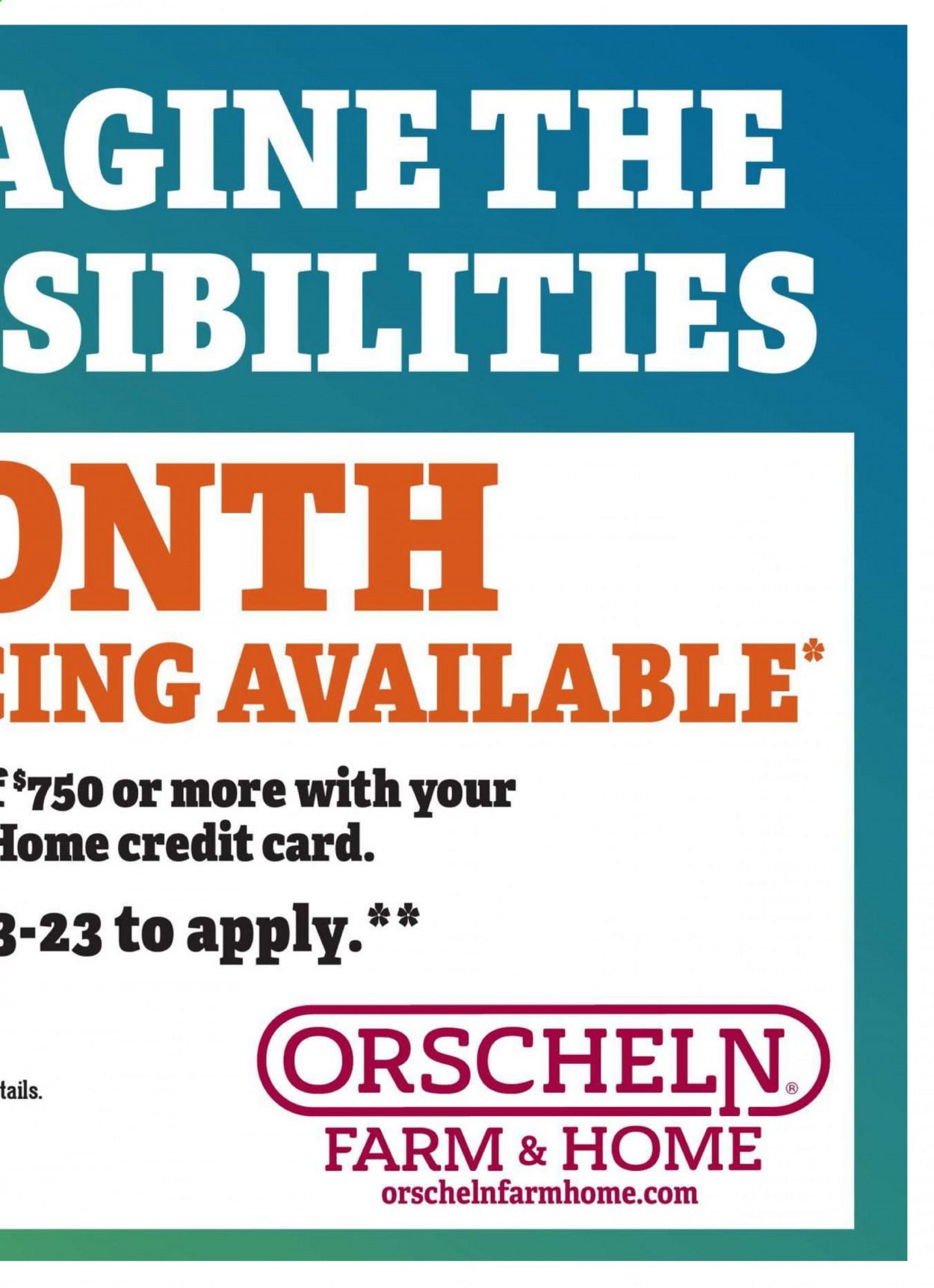Orscheln Farm and Home (IA, IN, KS, MO, NE, OK) Weekly Ad Flyer July 9 to January 31