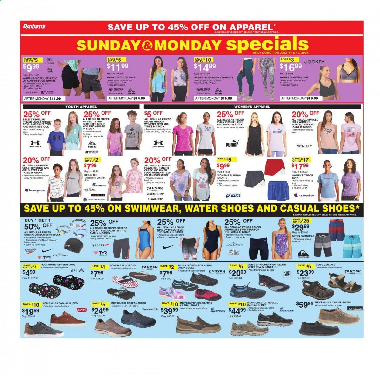Dunham's Sports Weekly Ad Flyer July 10 to July 15