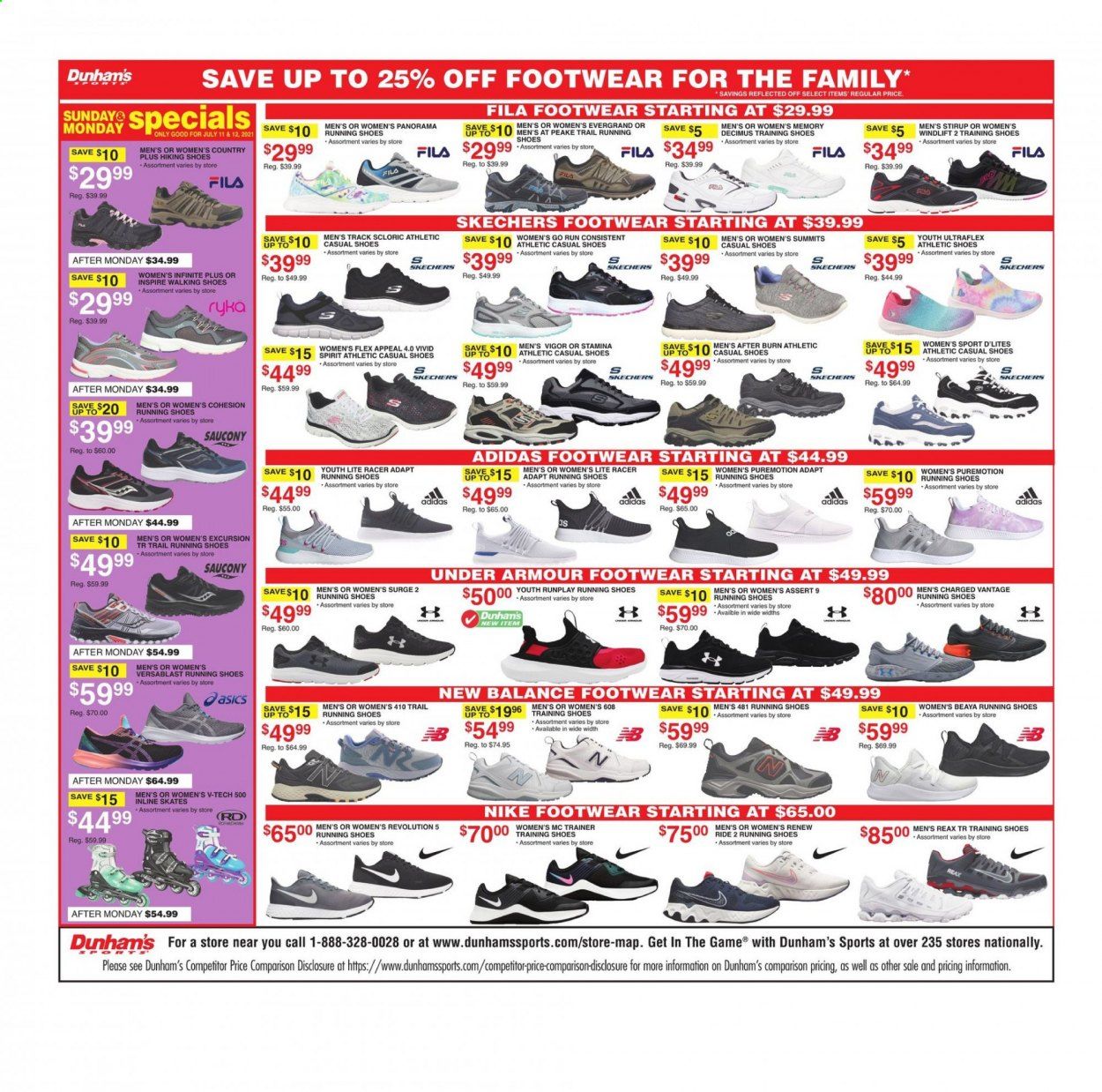 Dunham's Sports Weekly Ad Flyer July 10 to July 15