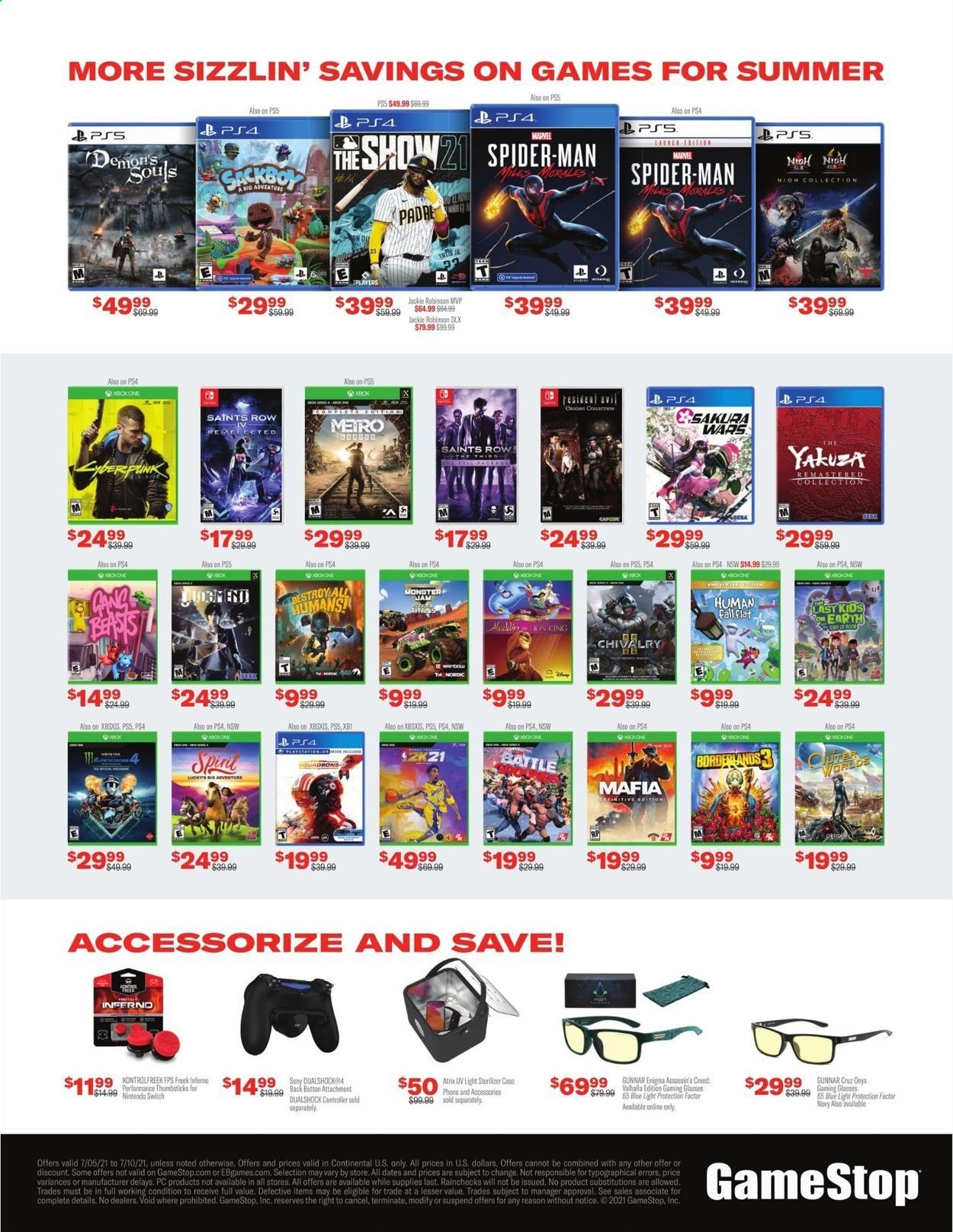 GameStop Weekly Ad Flyer July 5 to July 10