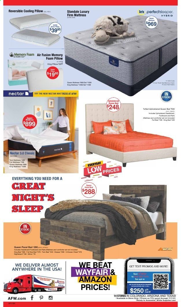 American Furniture Warehouse (AZ, CO, TX) Weekly Ad Flyer July 11 to July 17