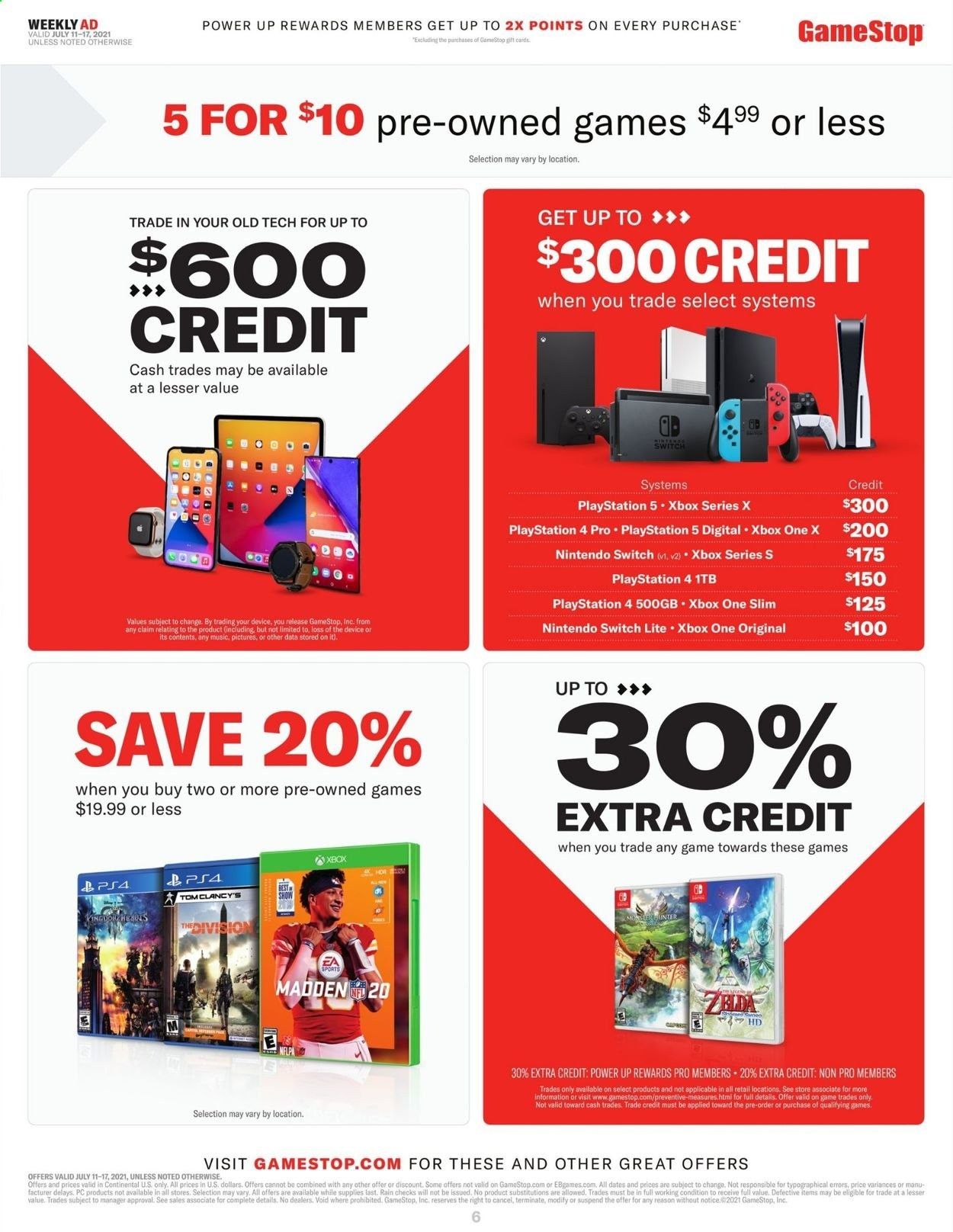 GameStop Weekly Ad Flyer July 11 to July 17