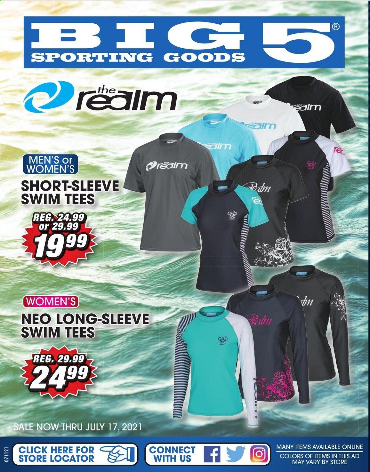 Big 5 (AZ, CA, CO, ID, NM, OR, UT, WA) Weekly Ad Flyer July 11 to July 17