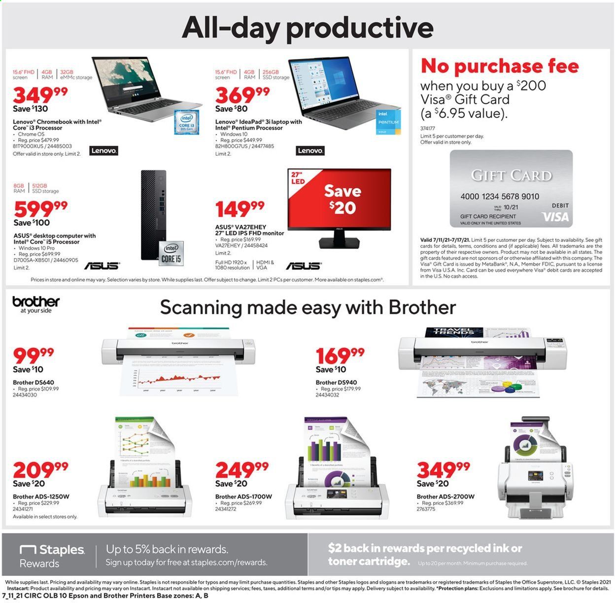 Staples Weekly Ad Flyer July 11 to July 17