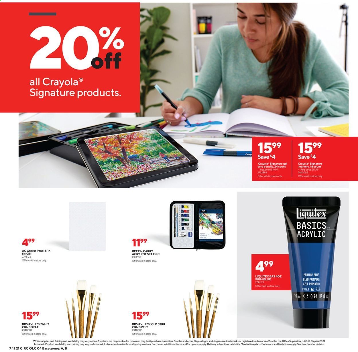 Staples Weekly Ad Flyer July 11 to July 17