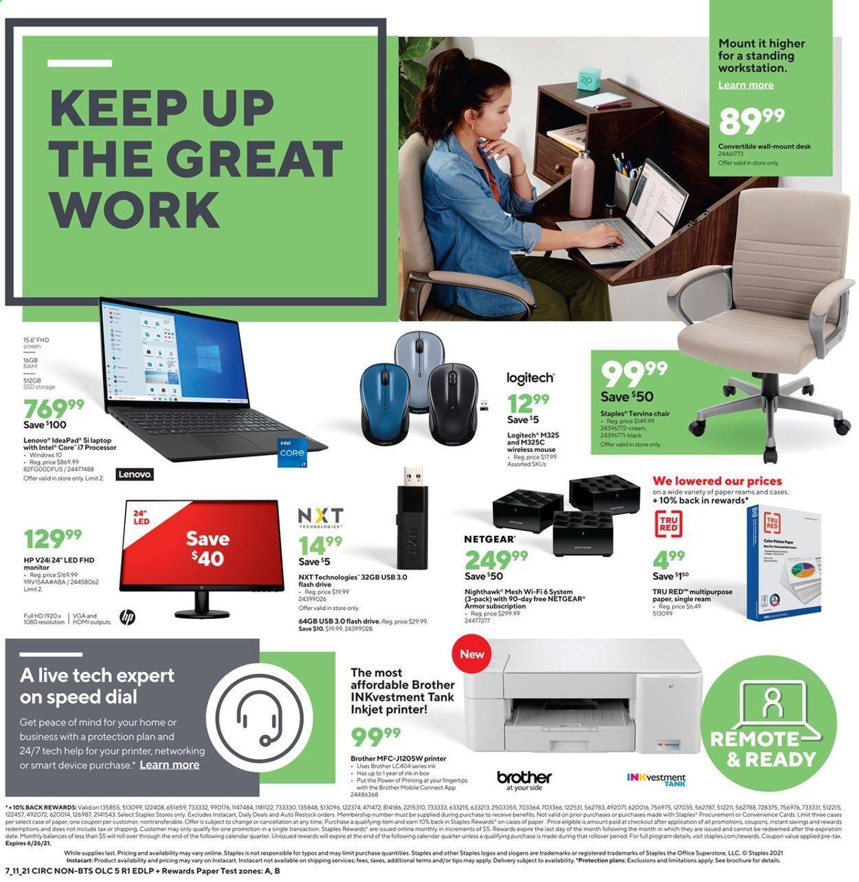 Staples Weekly Ad Flyer July 11 to July 17