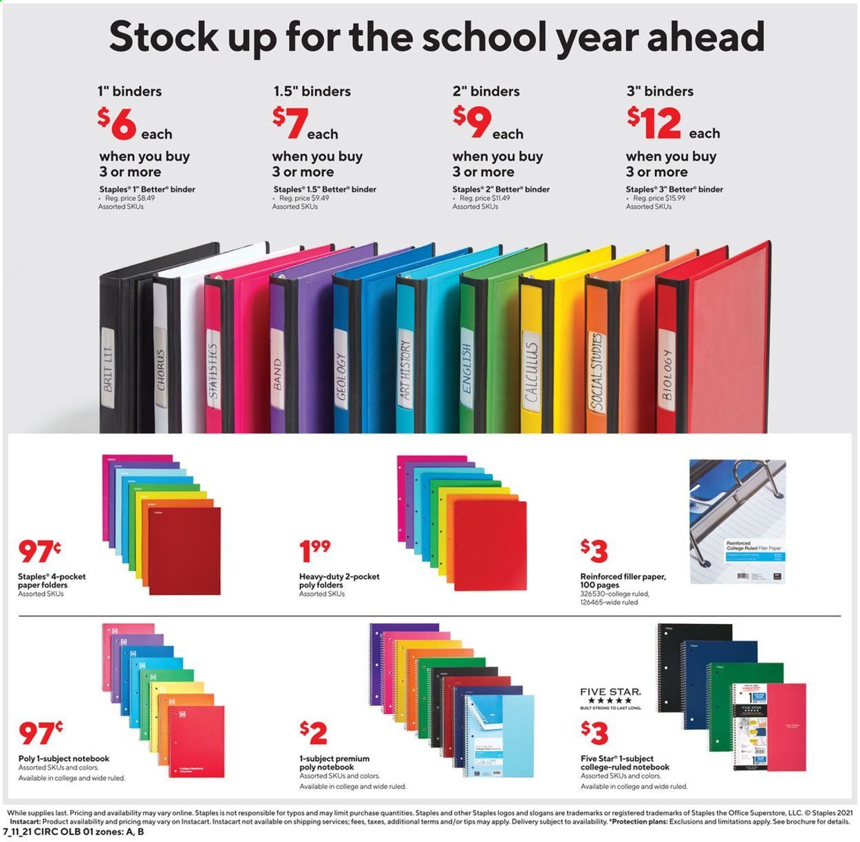 Staples Weekly Ad Flyer July 11 to July 17