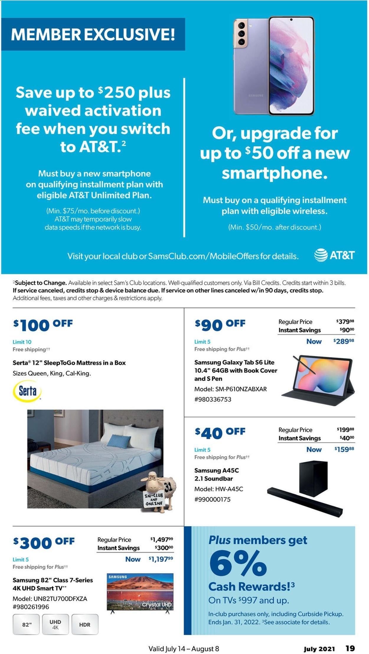 Sam's Club Weekly Ad Flyer July 14 to August 8