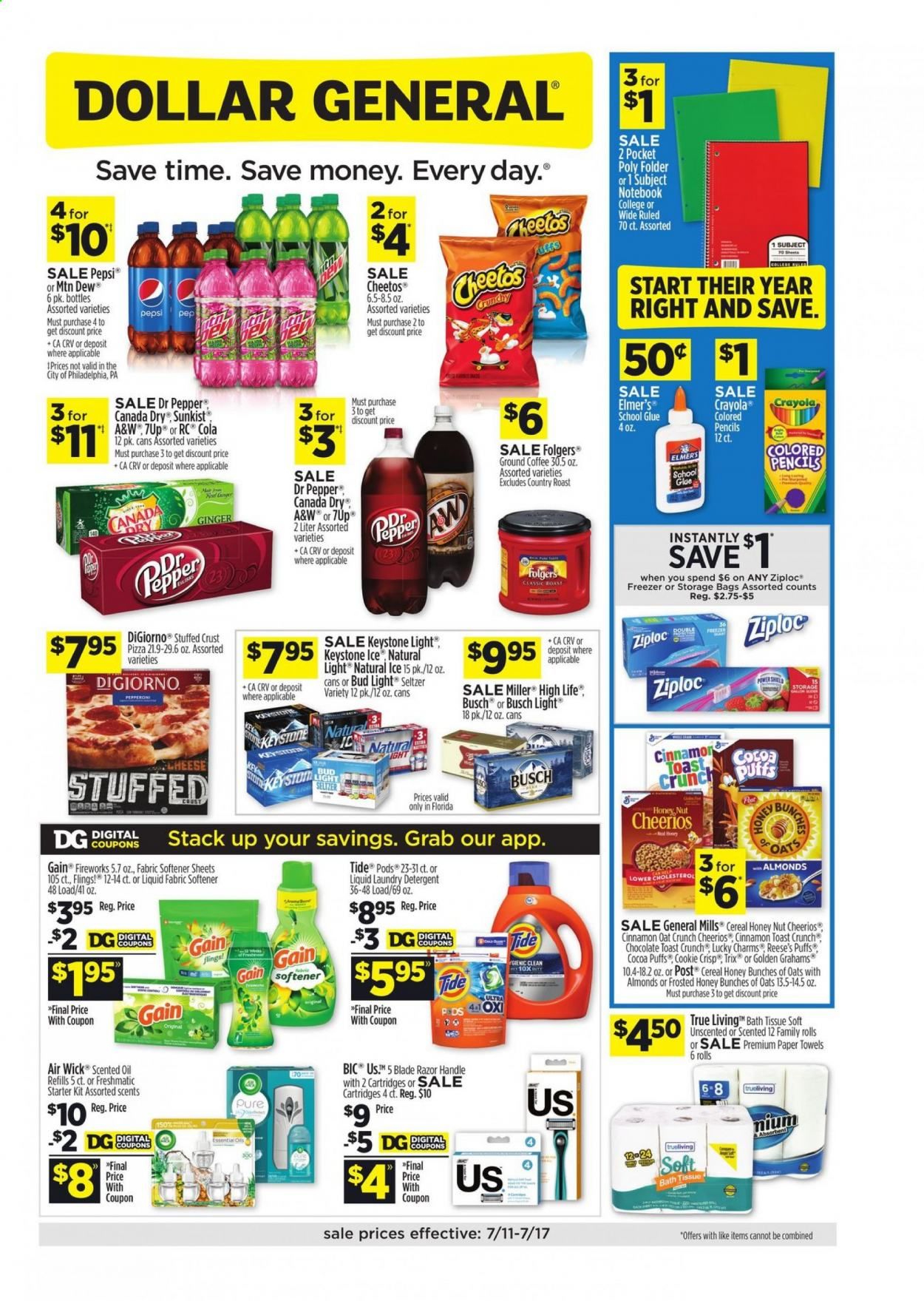 Dollar General (FL) Weekly Ad Flyer July 11 to July 17