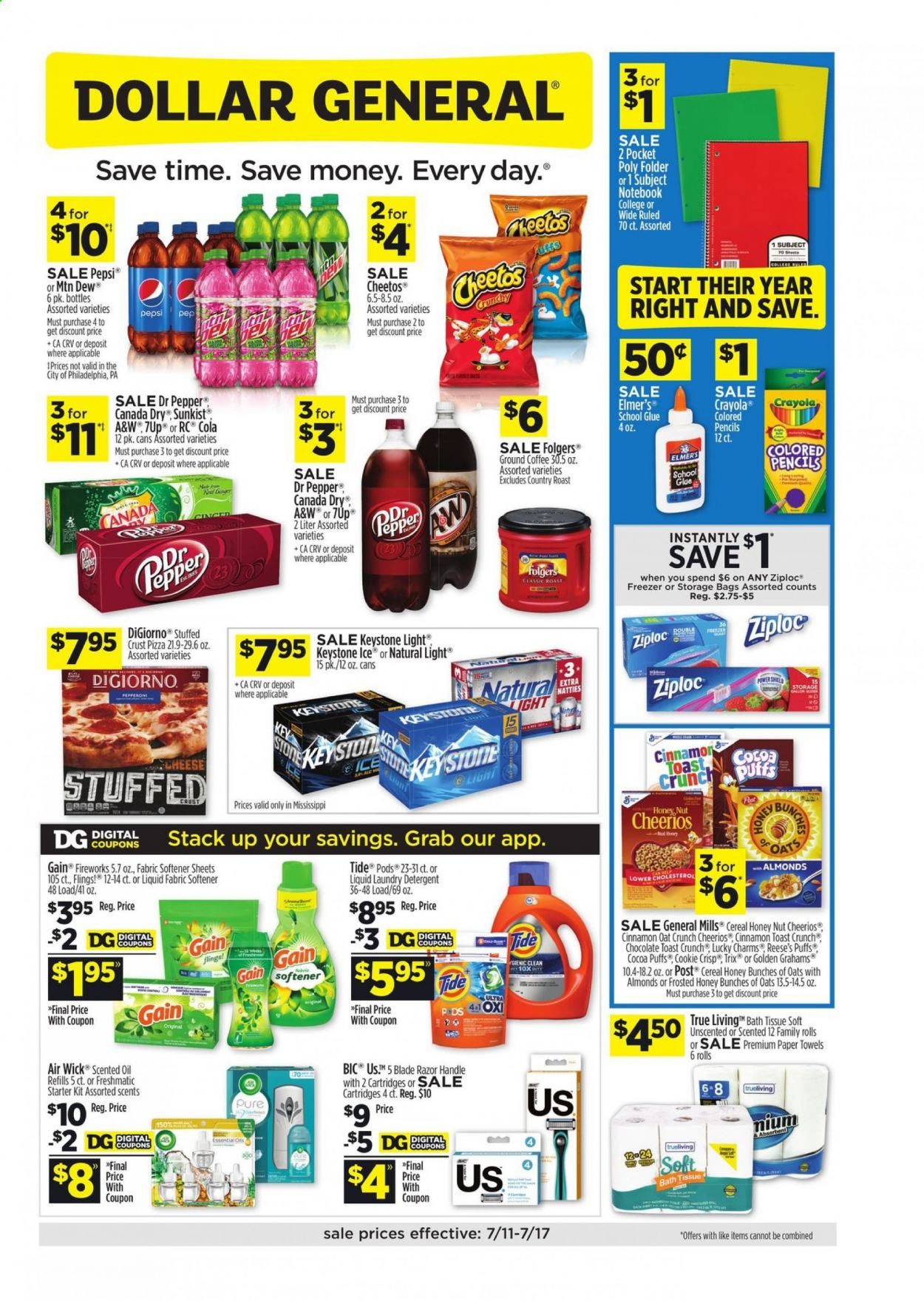Dollar General (MS) Weekly Ad Flyer July 11 to July 17