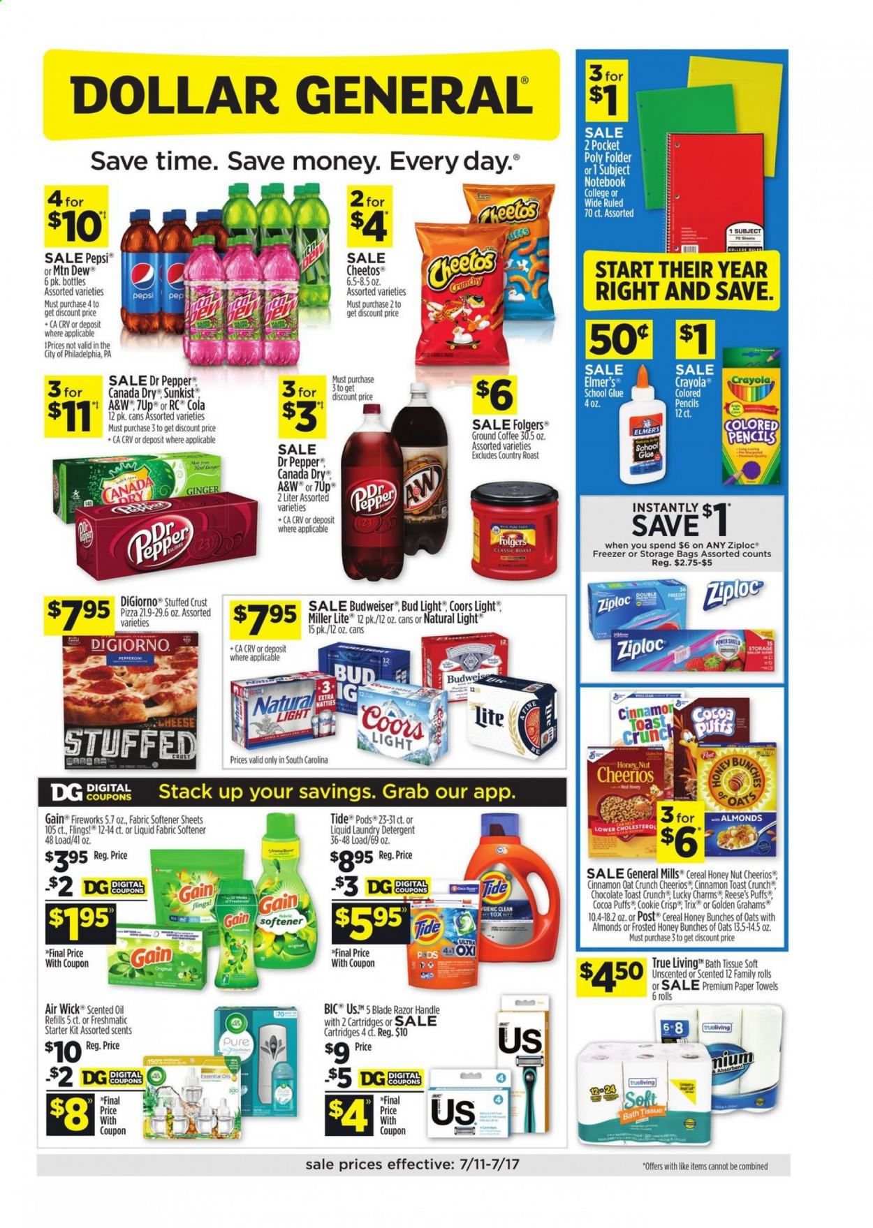 Dollar General (SC) Weekly Ad Flyer July 11 to July 17