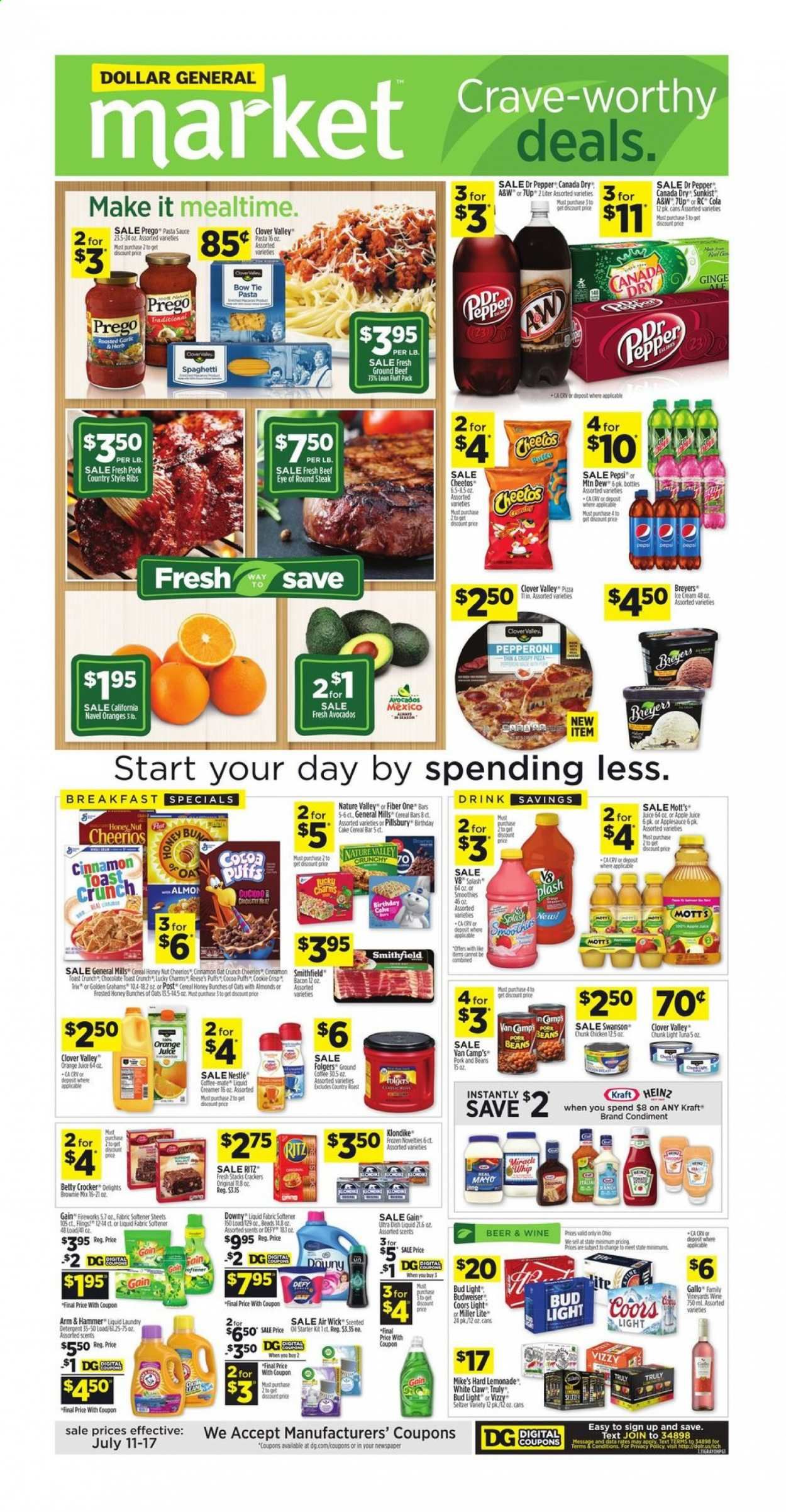 Dollar General (OH) Weekly Ad Flyer July 11 to July 17