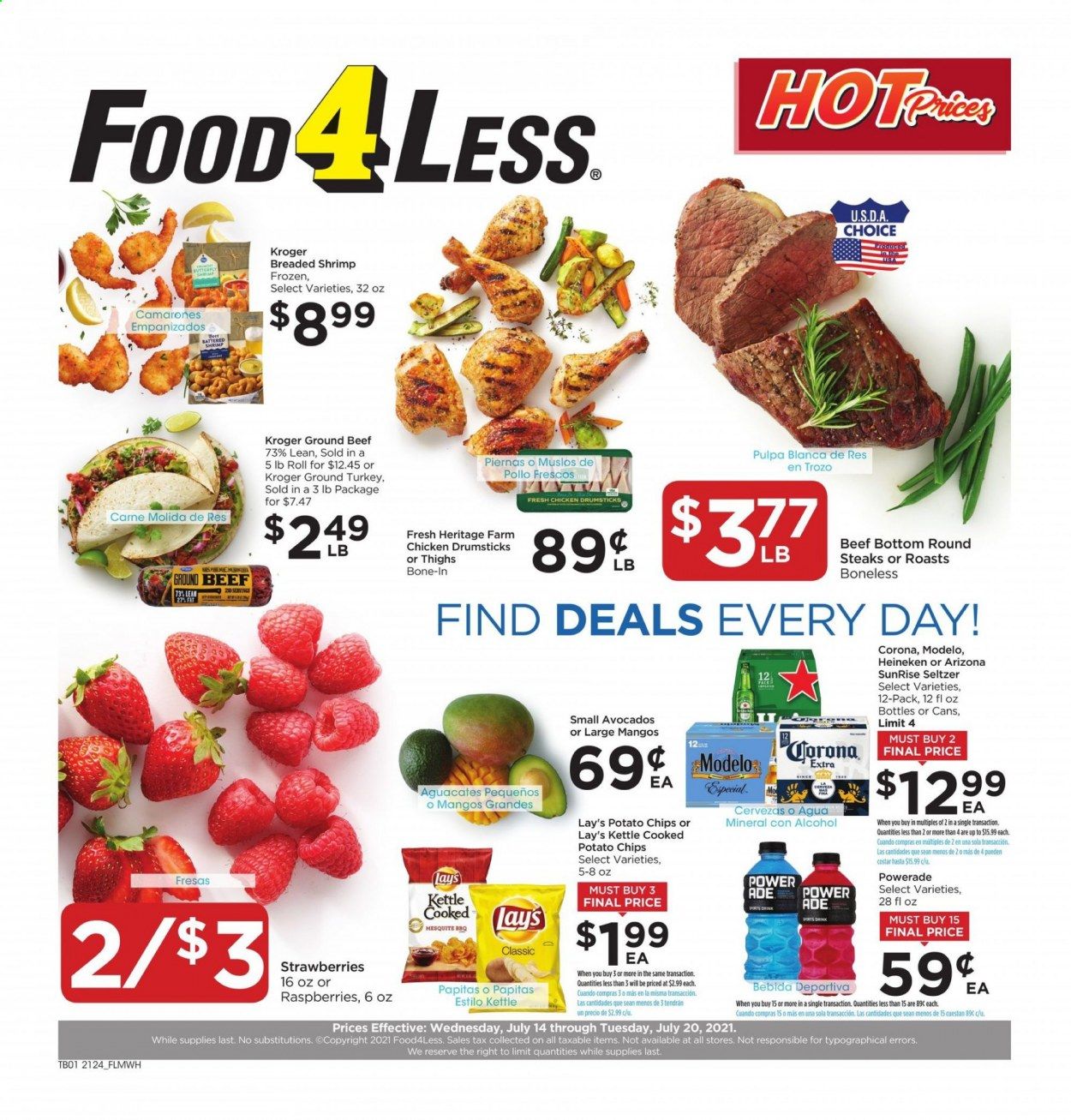Food 4 Less (IL) Weekly Ad Flyer July 14 to July 20