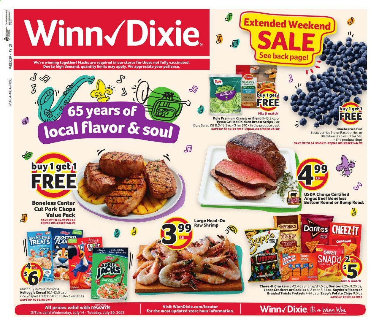Winn Dixie (AL, FL, GA, LA) Weekly Ad Flyer July 14 to July 20